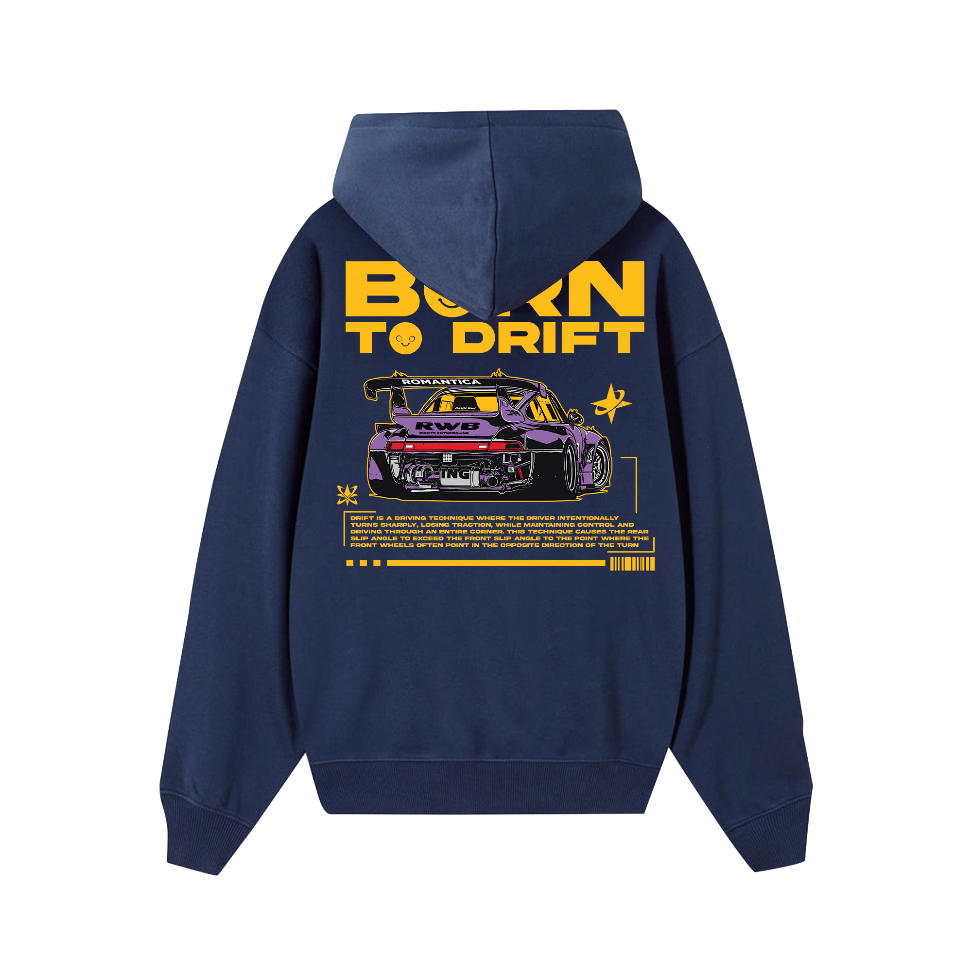 Porsche Born To Drift Hoodie