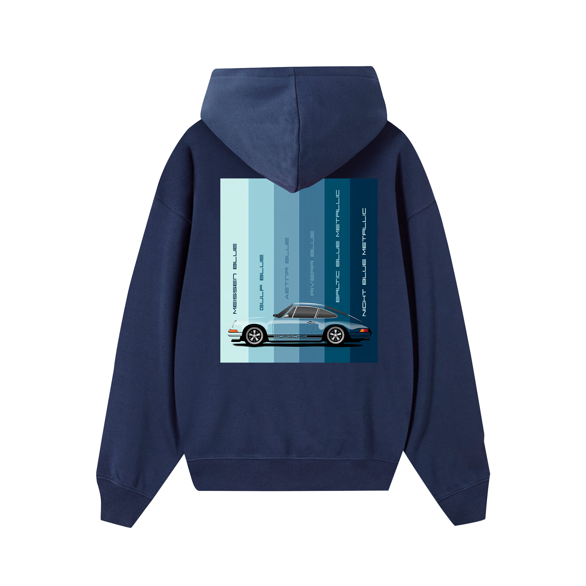 Porsche Blue Palettes Hoodie