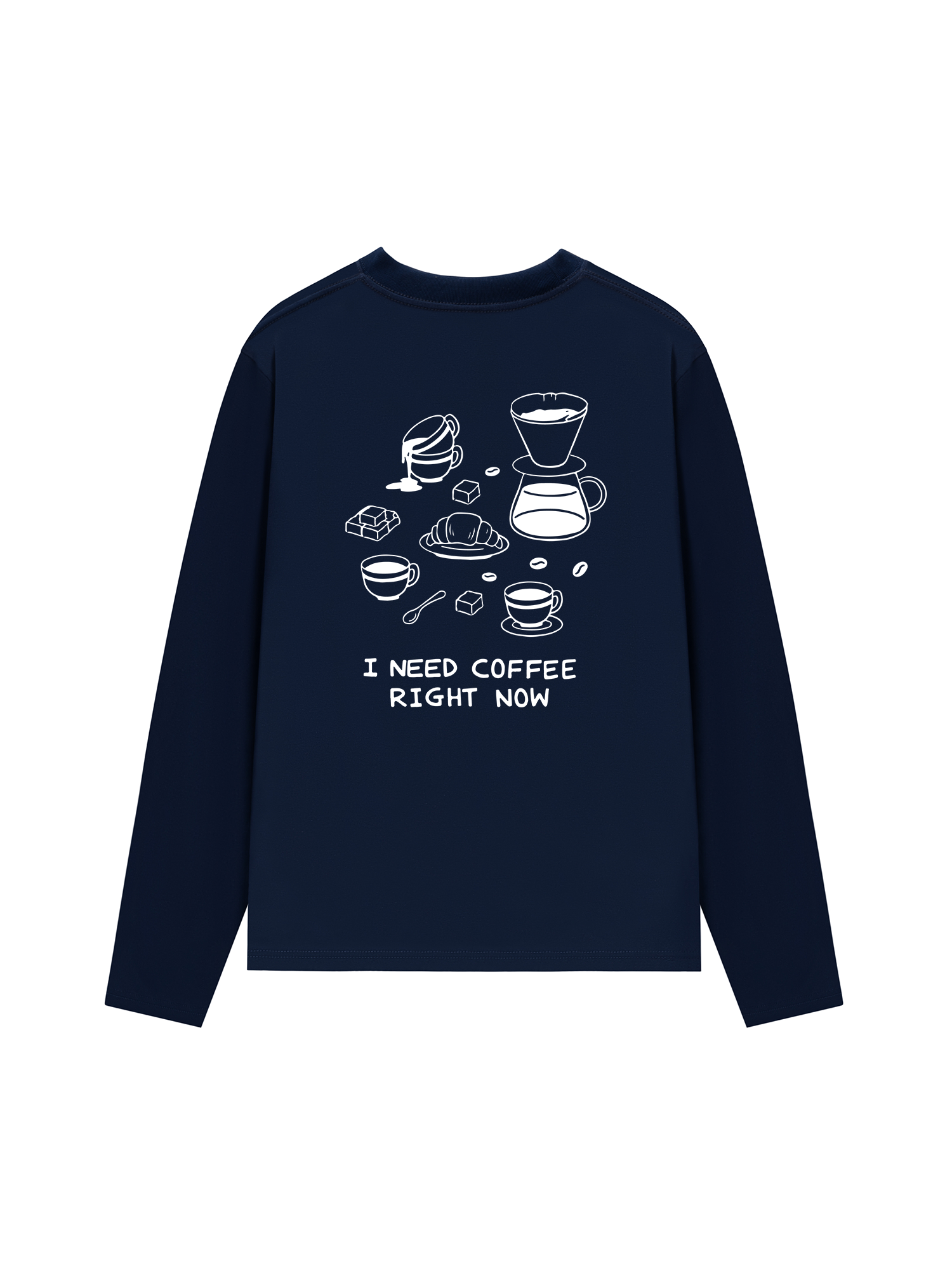 Áo Thun Dài Tay I Need Coffee Right Now