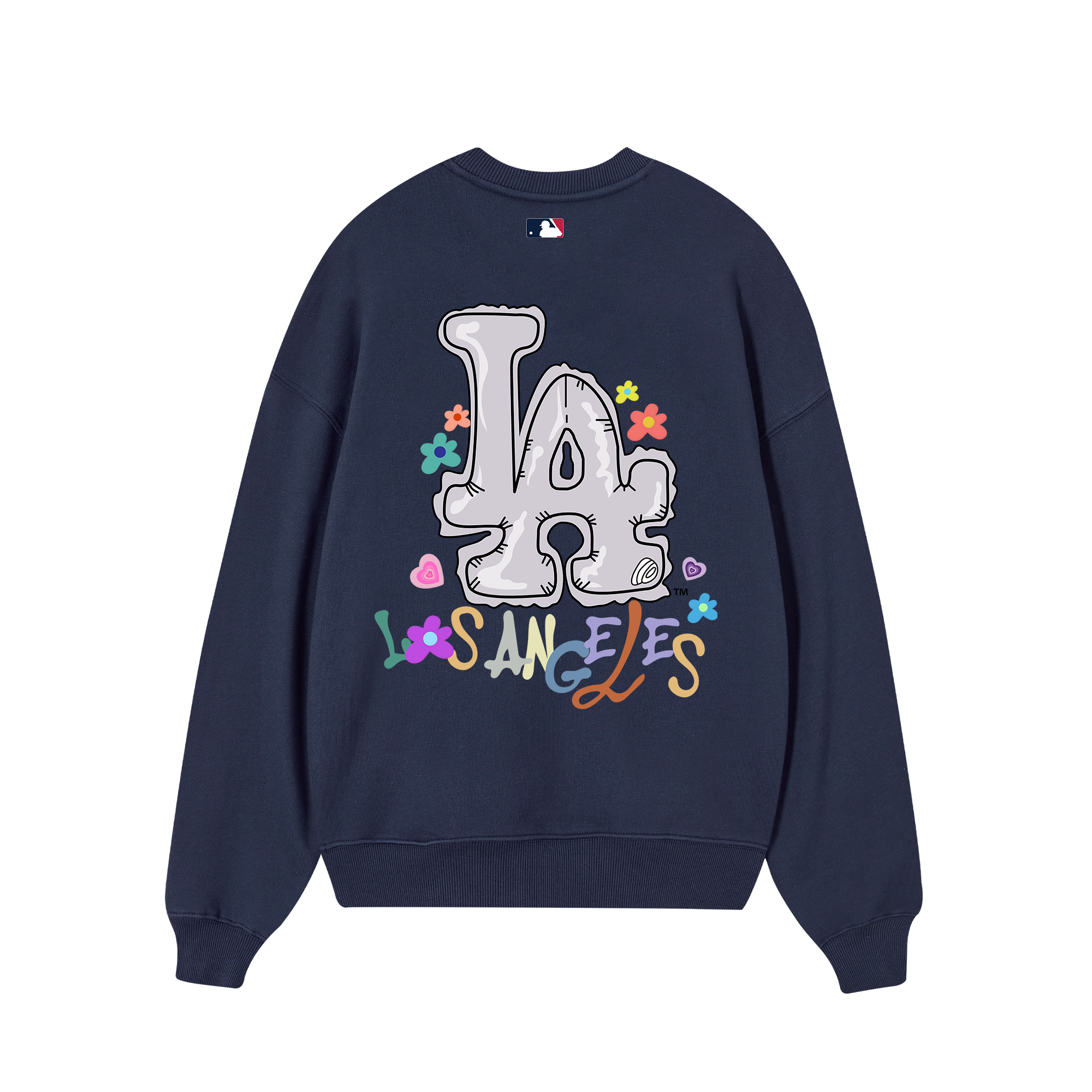 MLB Floral LA Groovy Flower Sweater