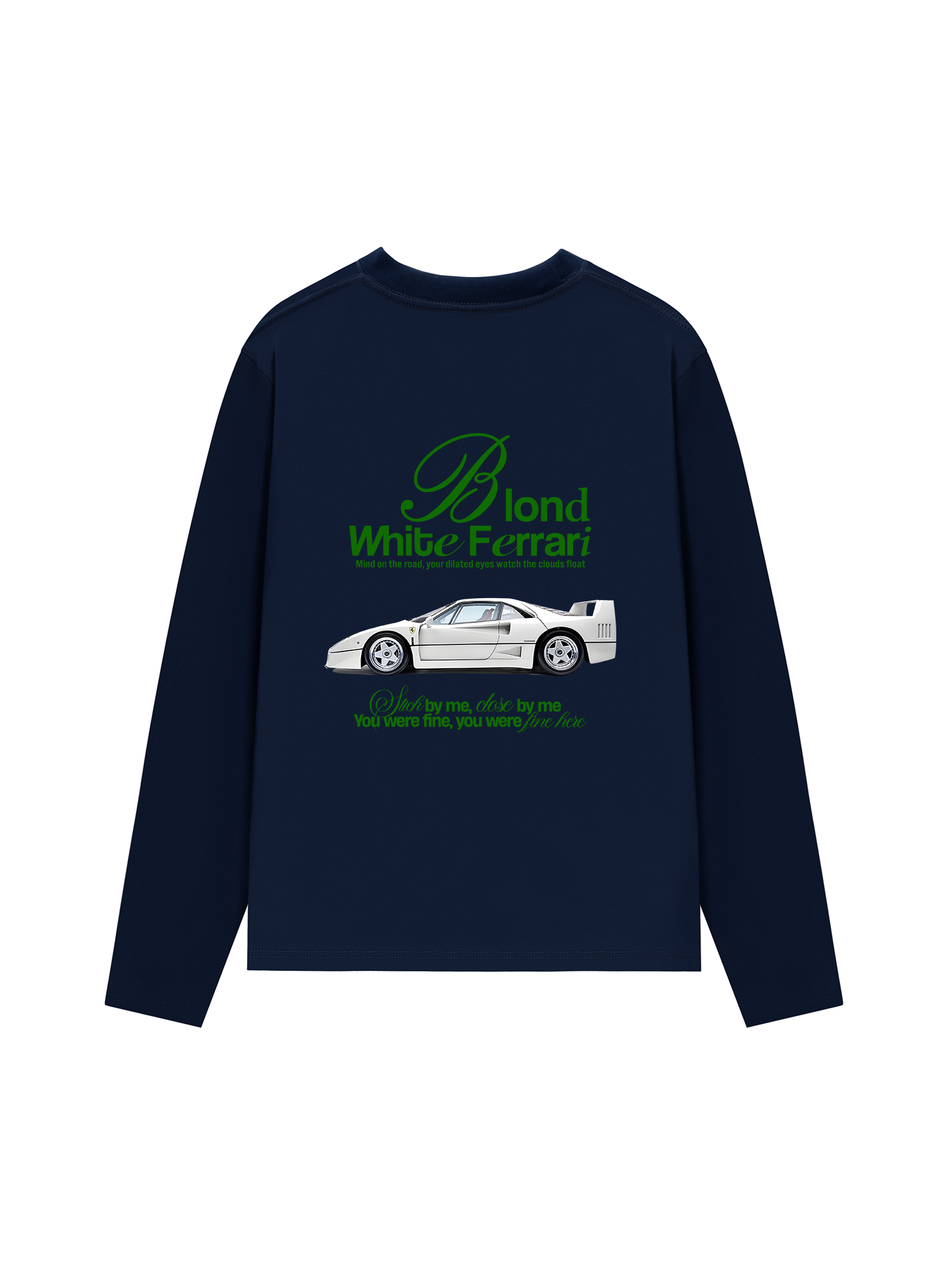 Áo Thun Dài Tay Ferrari Blond White