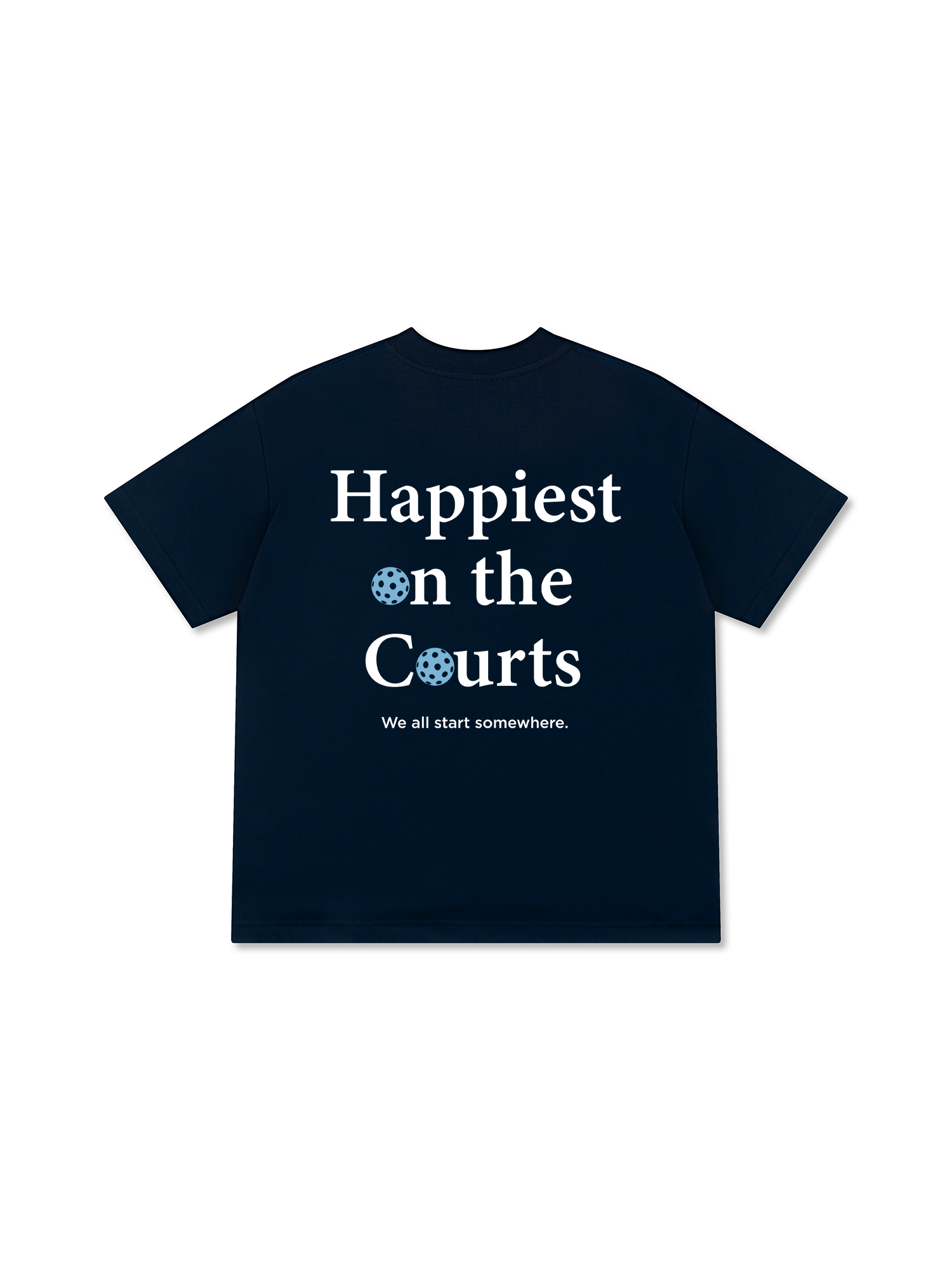 Áo Thun Relaxed Fit Pickleball Happiest on the Courts