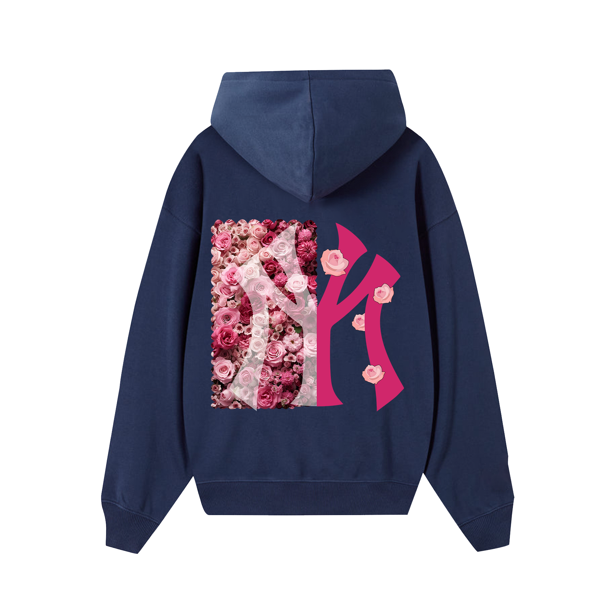 MLB Floral Pink Rose Hoodie