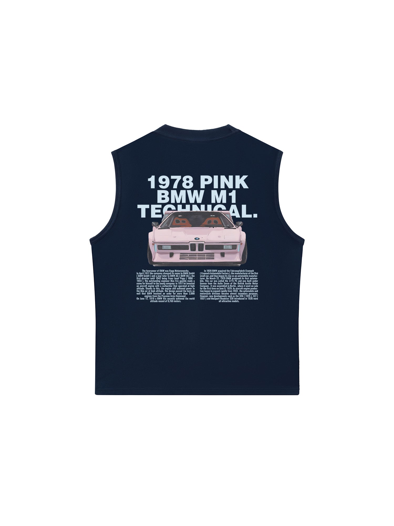 Áo Ba Lỗ Relaxed Fit BMW Pink Technical