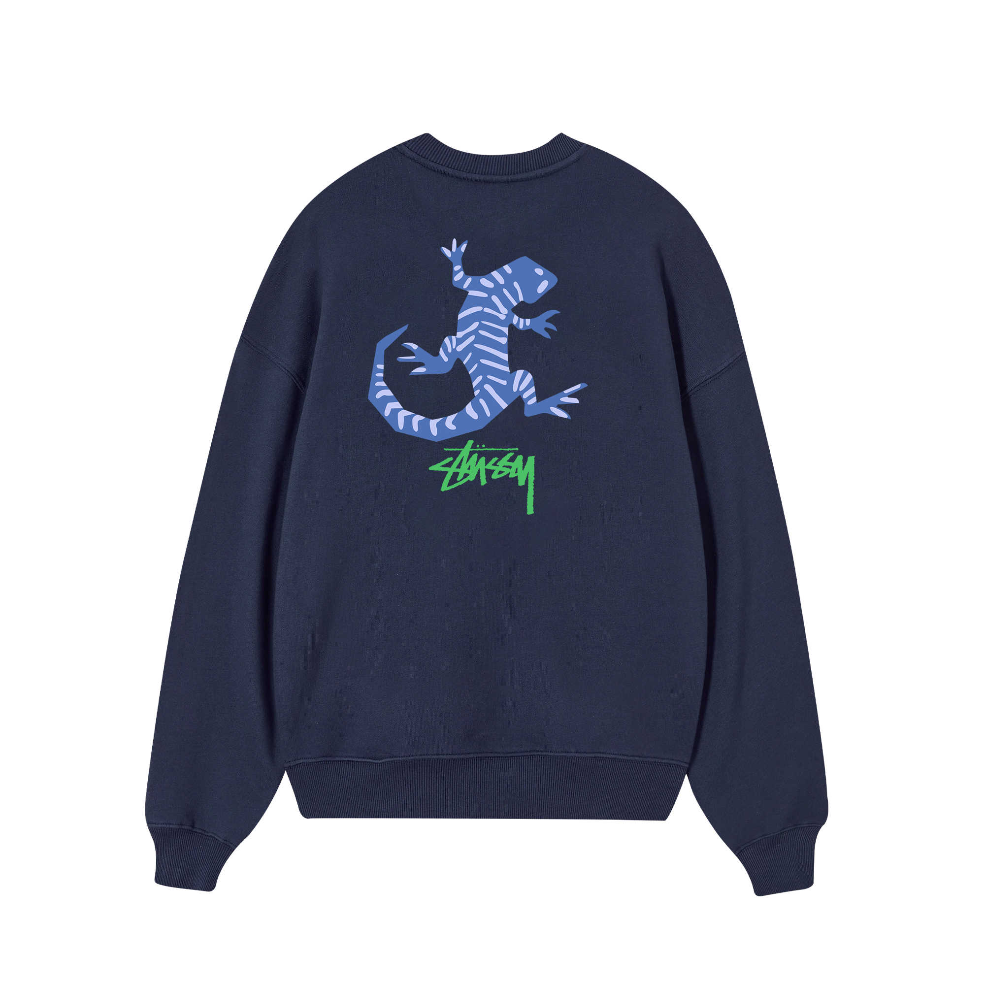 Stussy Blue Lizard Sweater