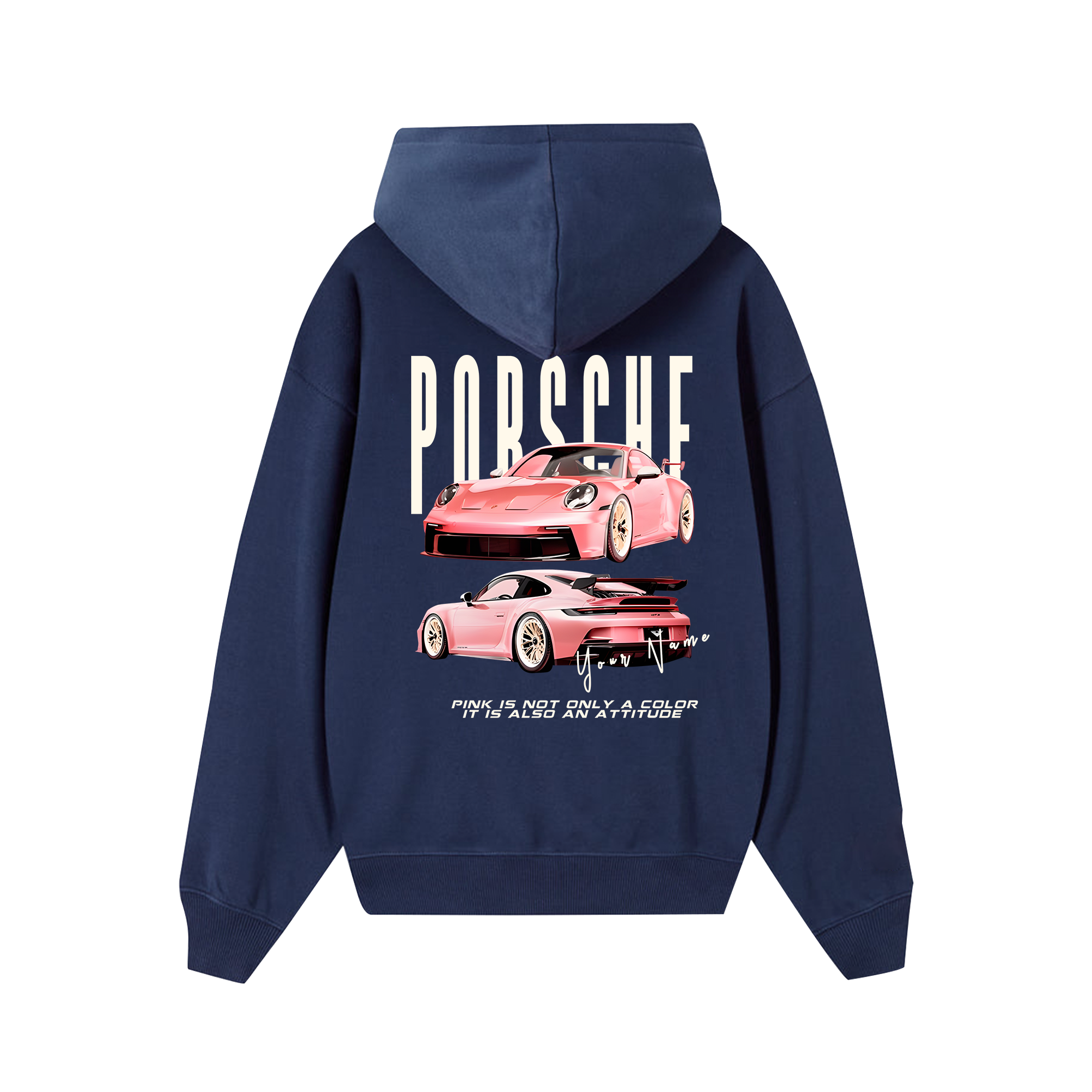 Custom Car Porsche Pink Is Also An Attitude Hoodie