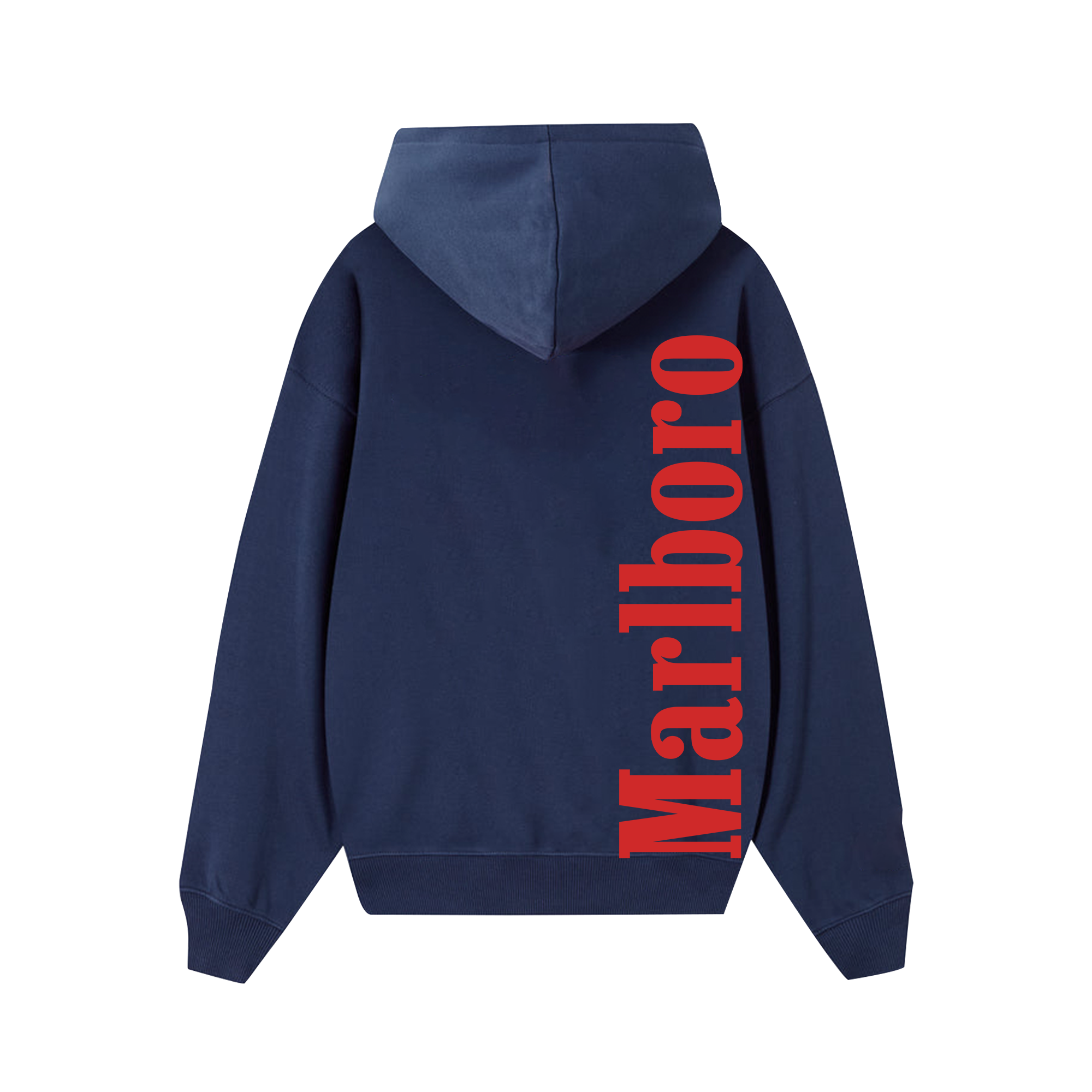 Marlboro Red Typo Logo Hoodie