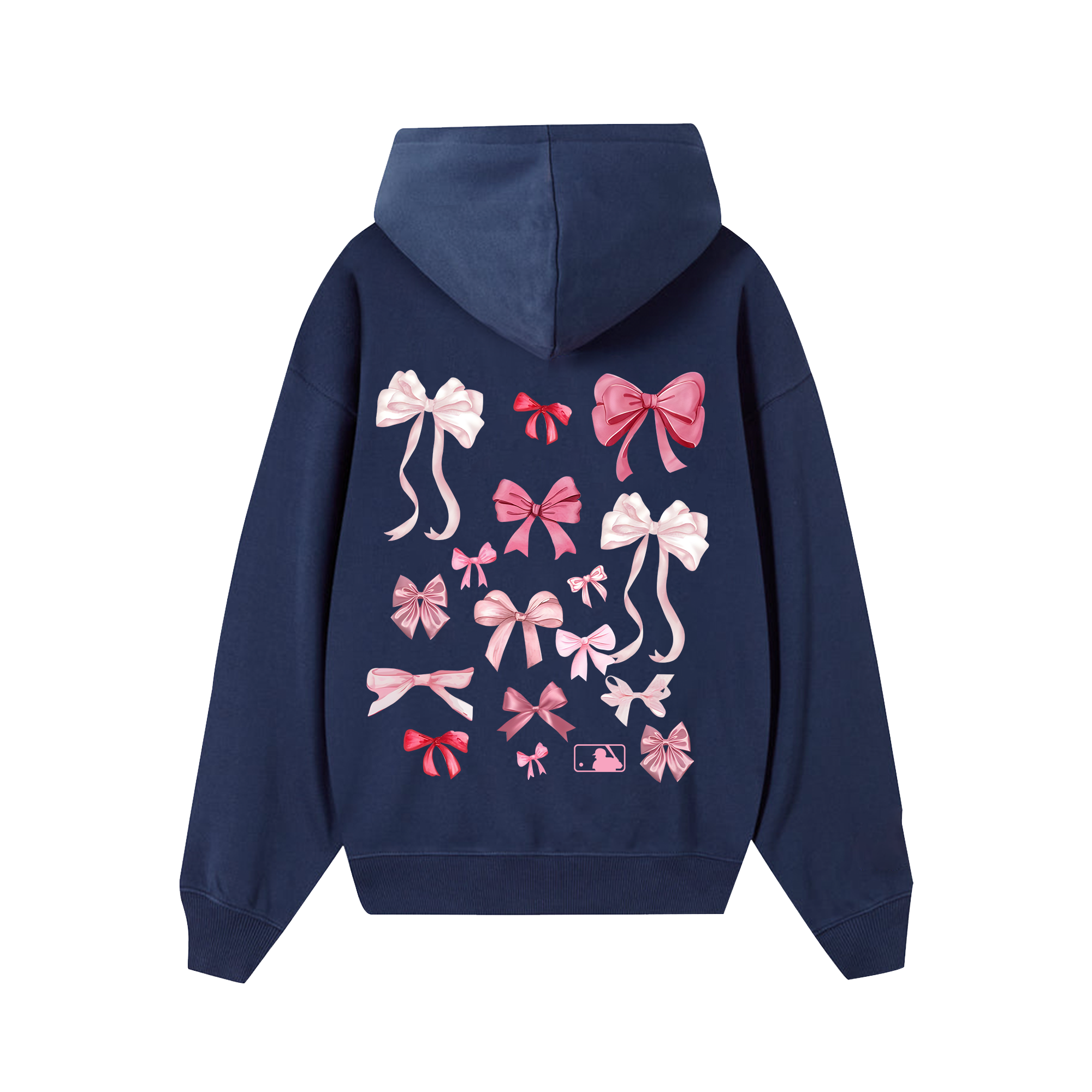 MLB Floral Pink Ribbon Y2K  Hoodie