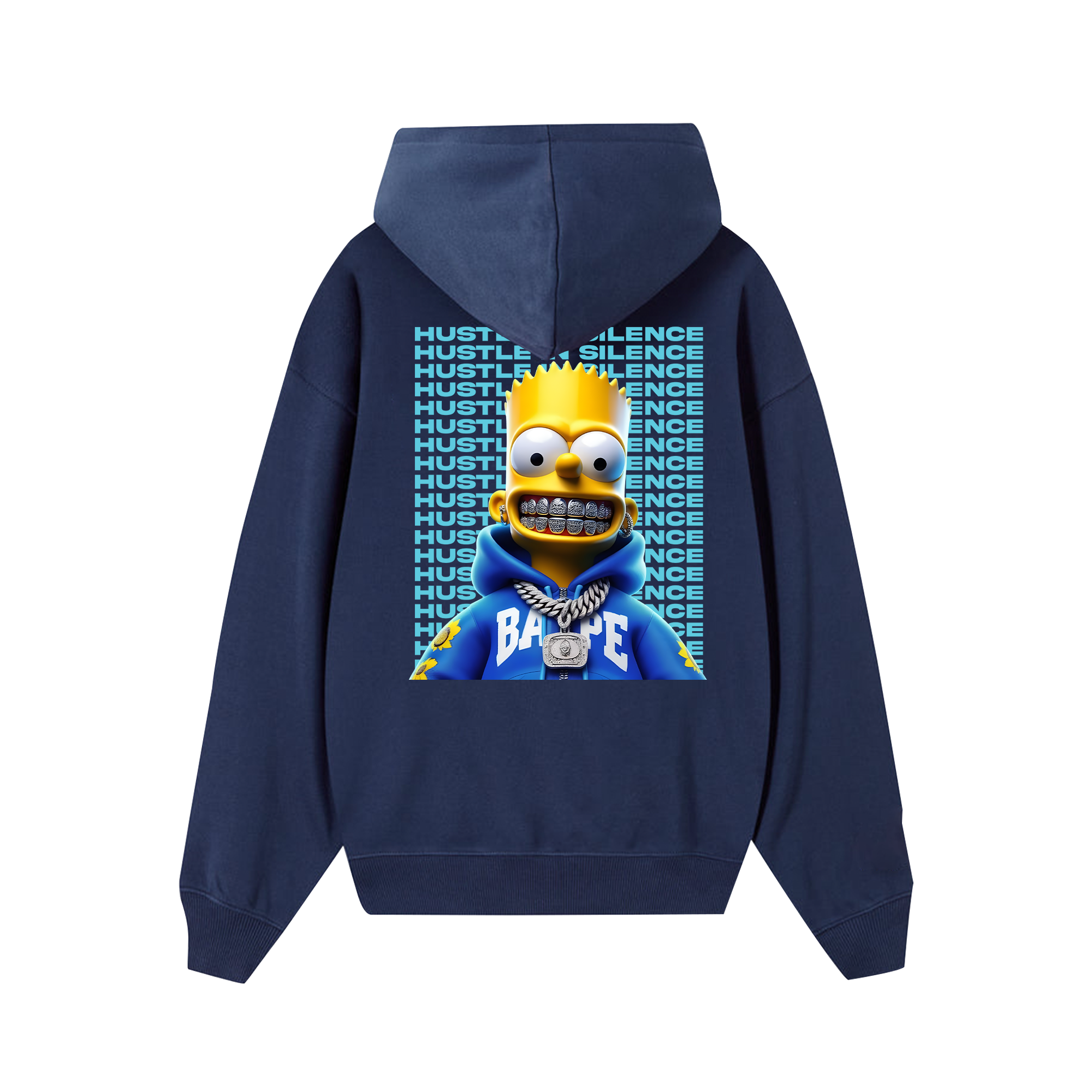 Money Bart Simpson Flexing Hoodie