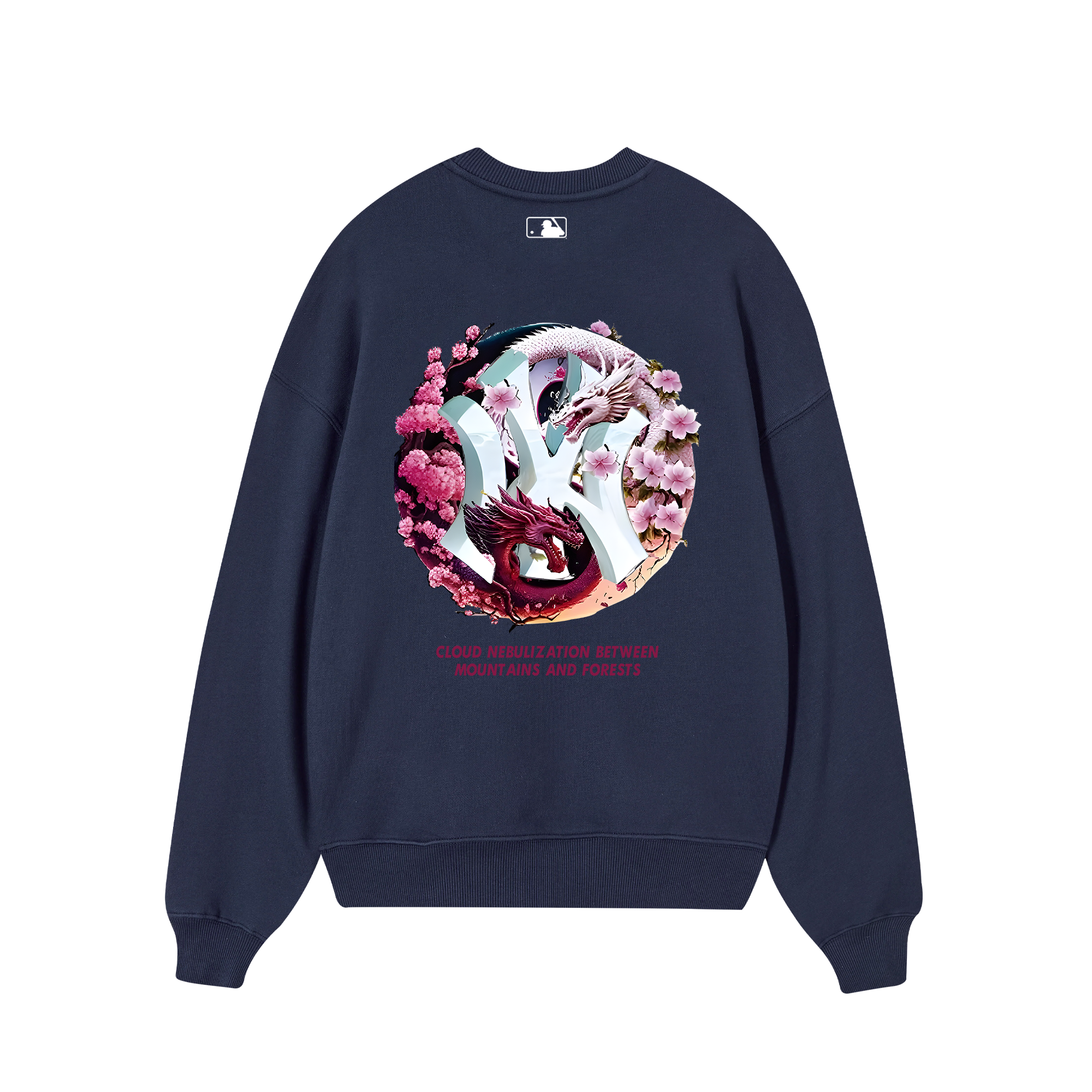 MLB Floral Dragon Cloudy Sweater