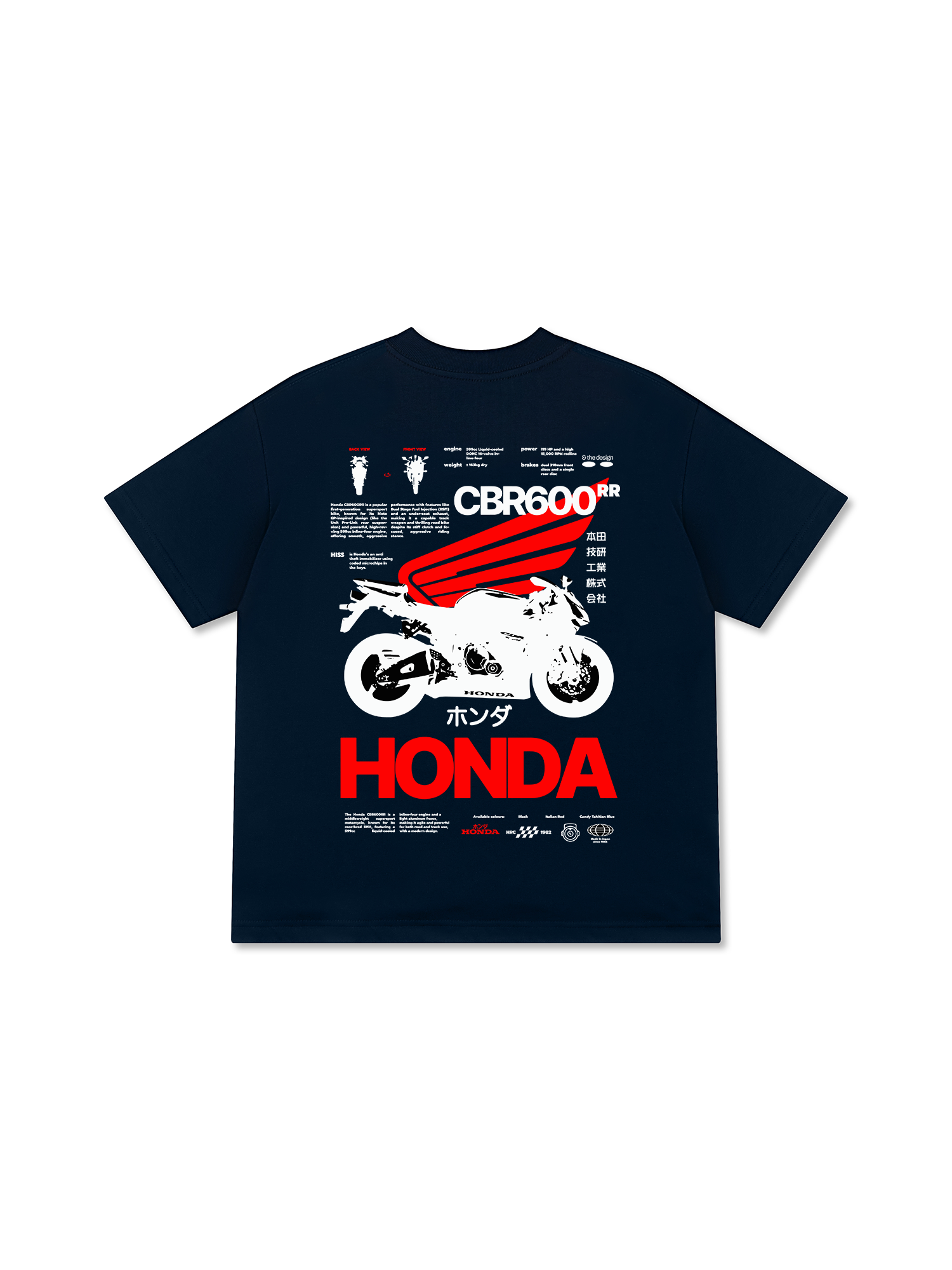 Áo Thun Relaxed Fit CBR 600 RR The Design