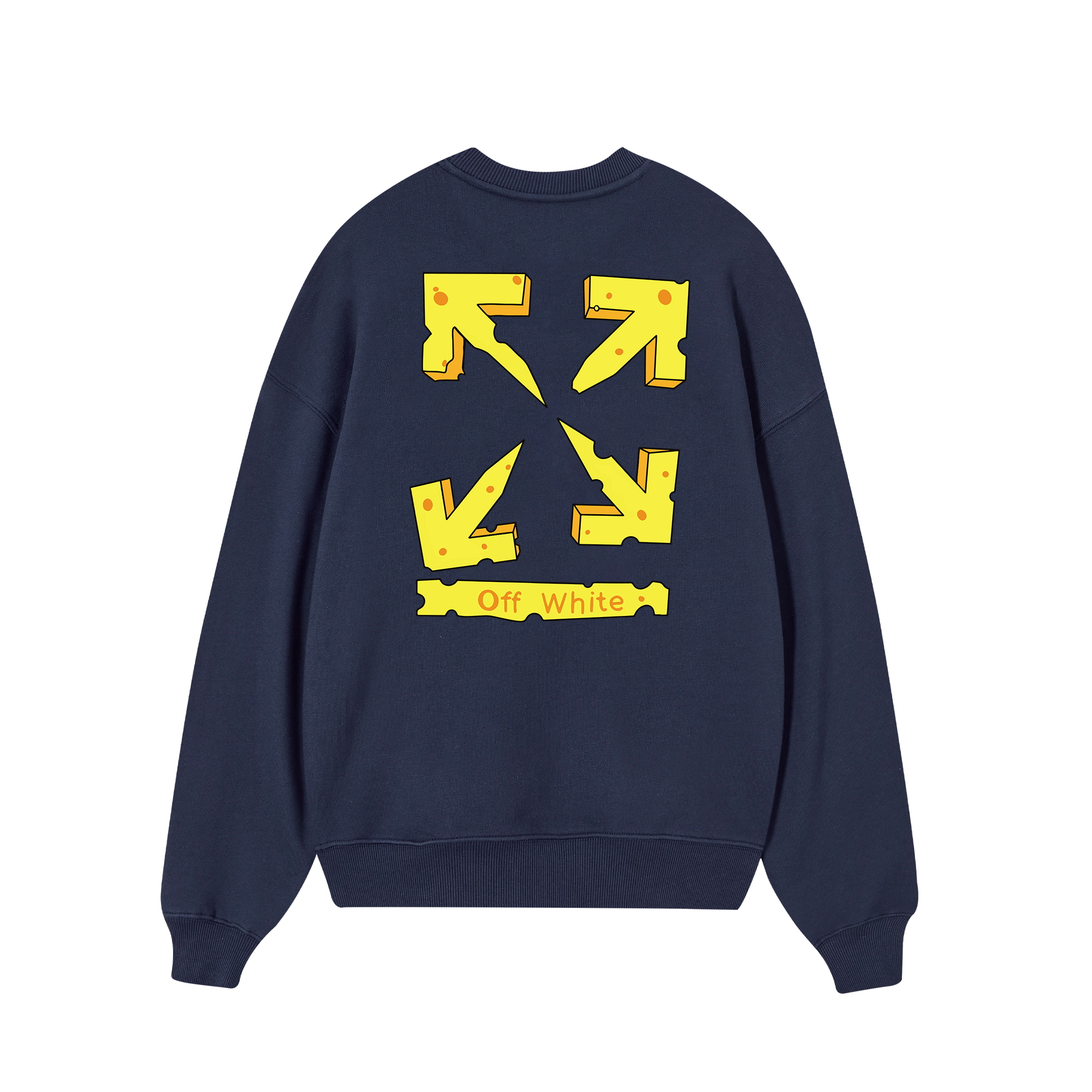 Off White Piece Of Cheese Sweater