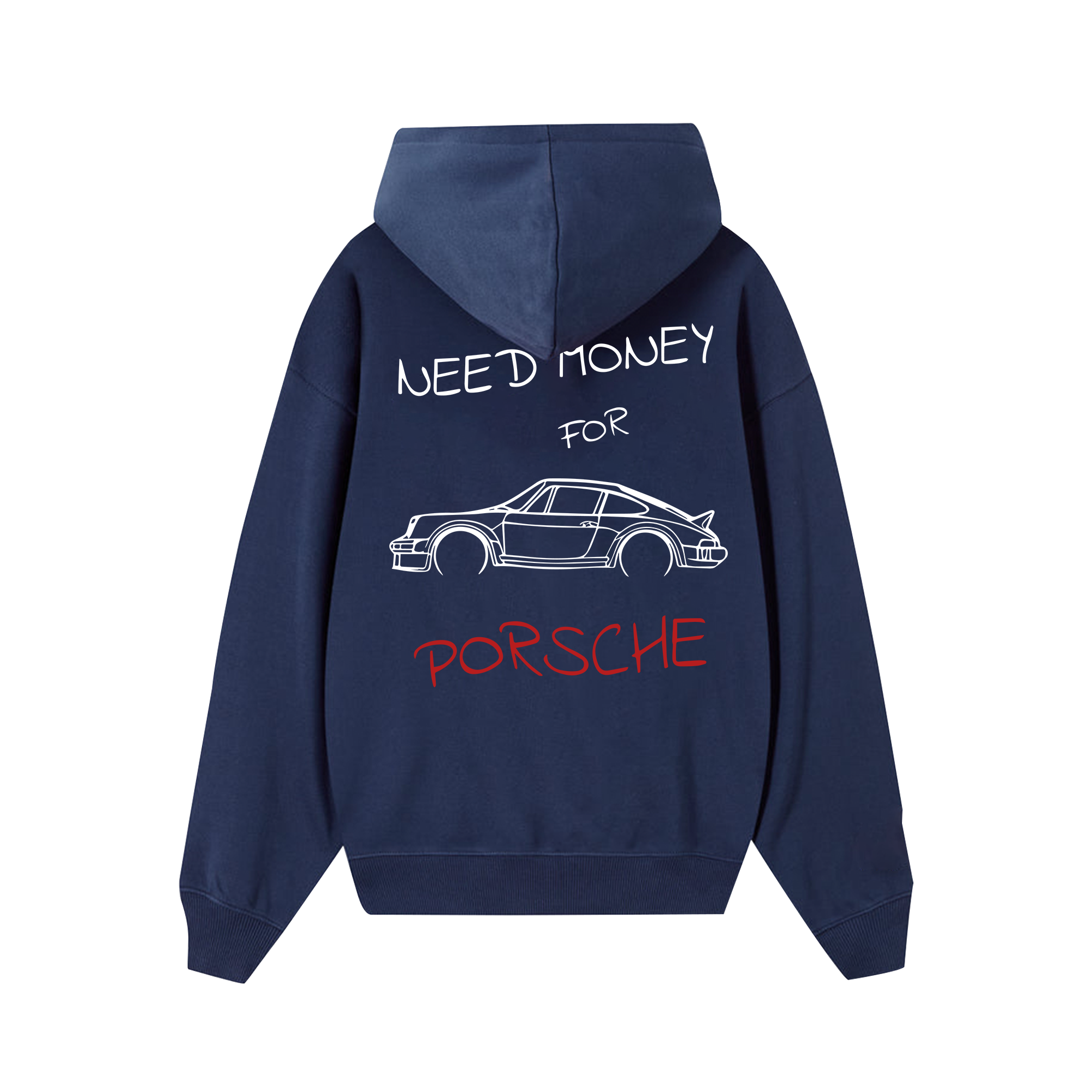 Porsche Need Money Sketch Hoodie