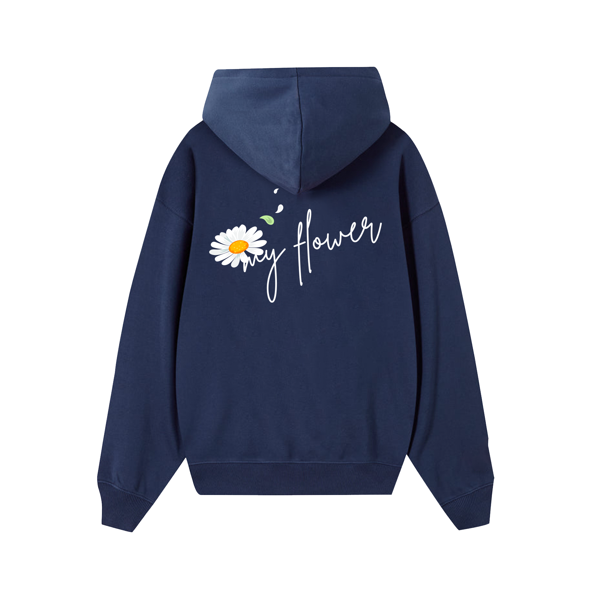 Custom Couple Flower Hoodie