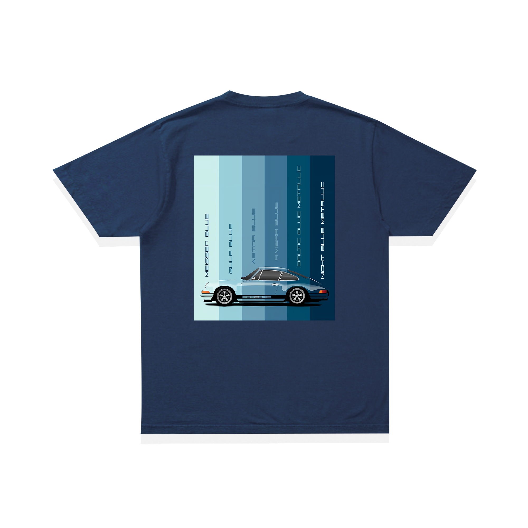 Áo Thun Oversize Porsche Blue Palettes