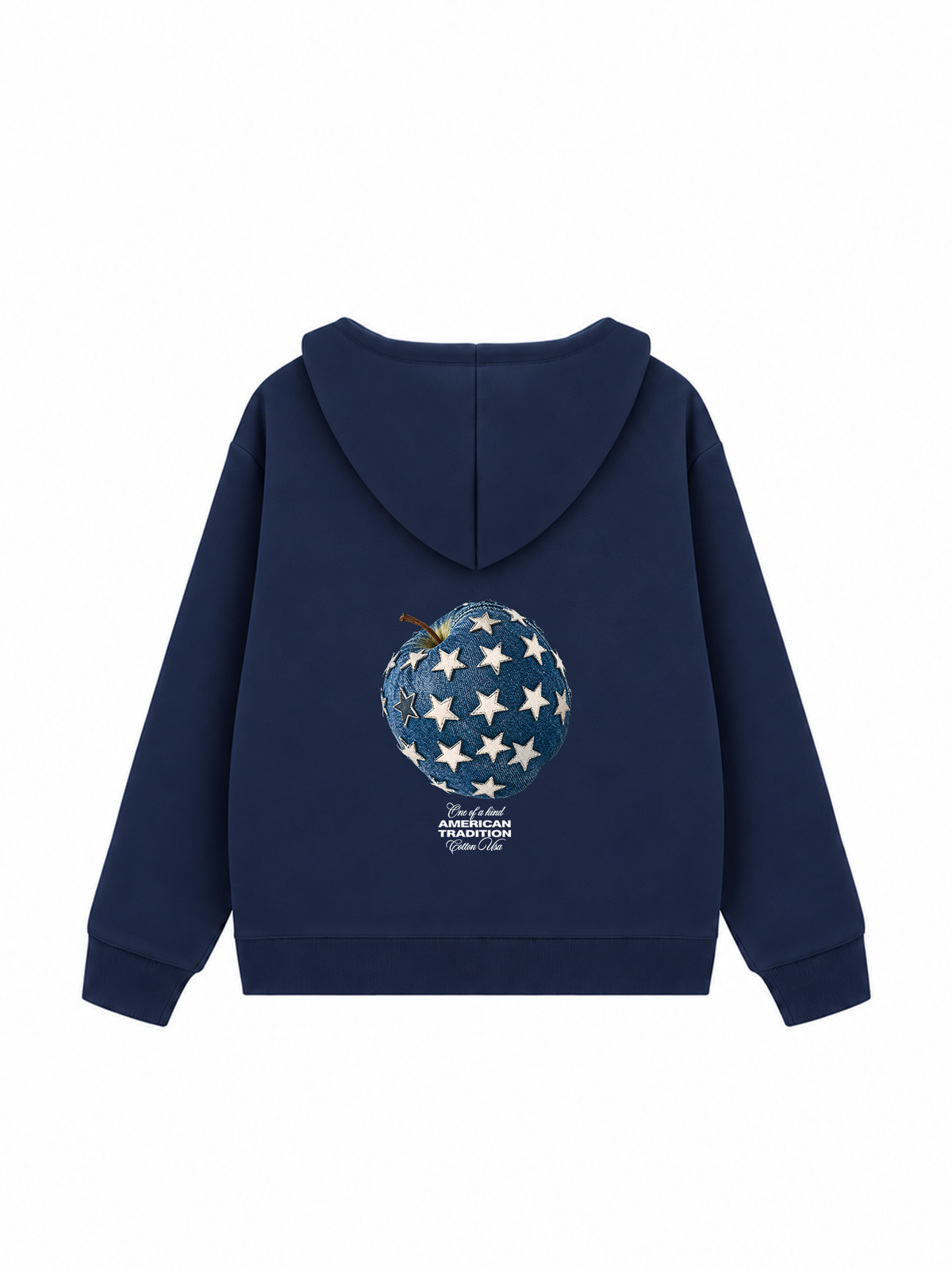 Áo Hoodie Zip Nỉ Hai Da Jeans Star Apple