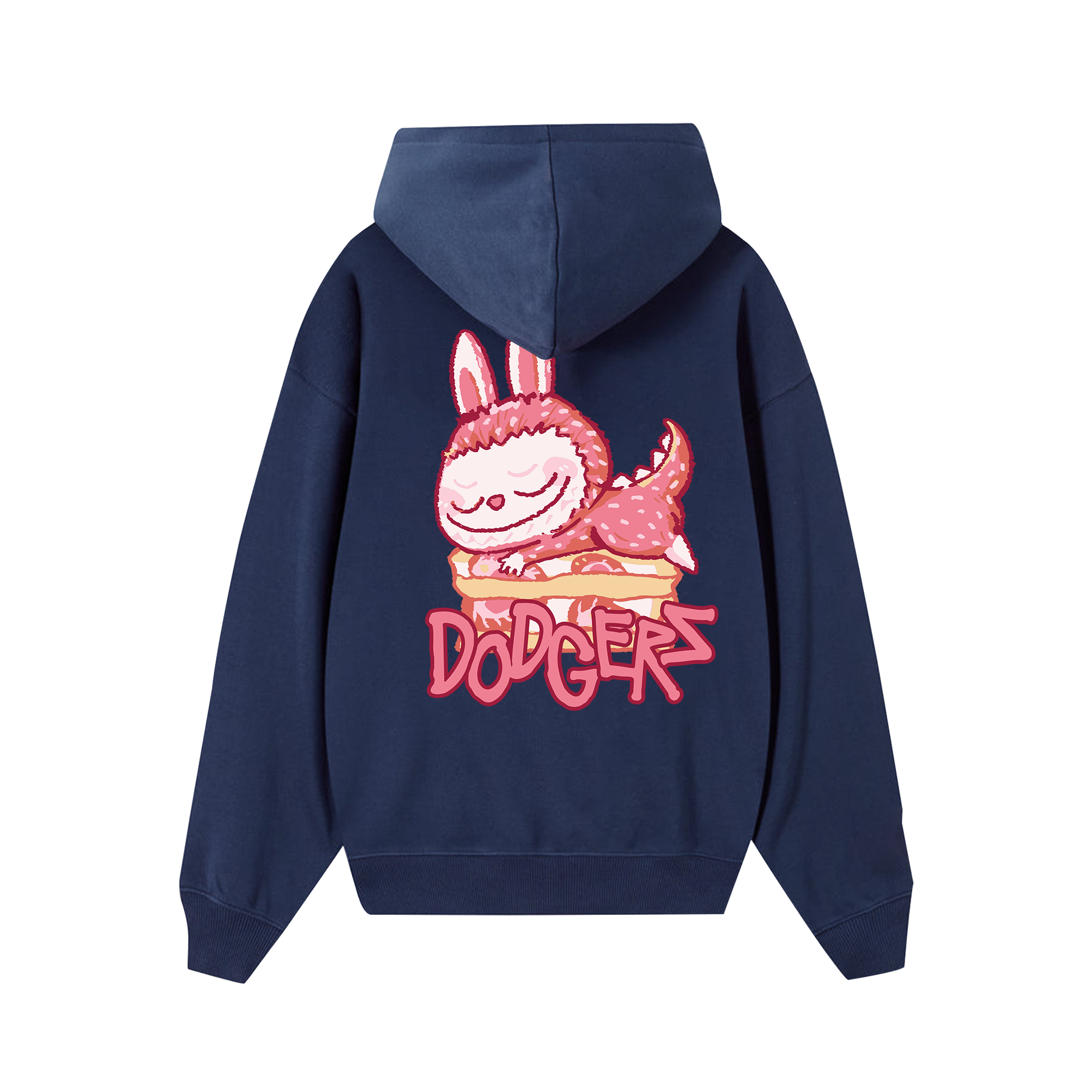 MLB Labubu Strawberry Dodgers Hoodie