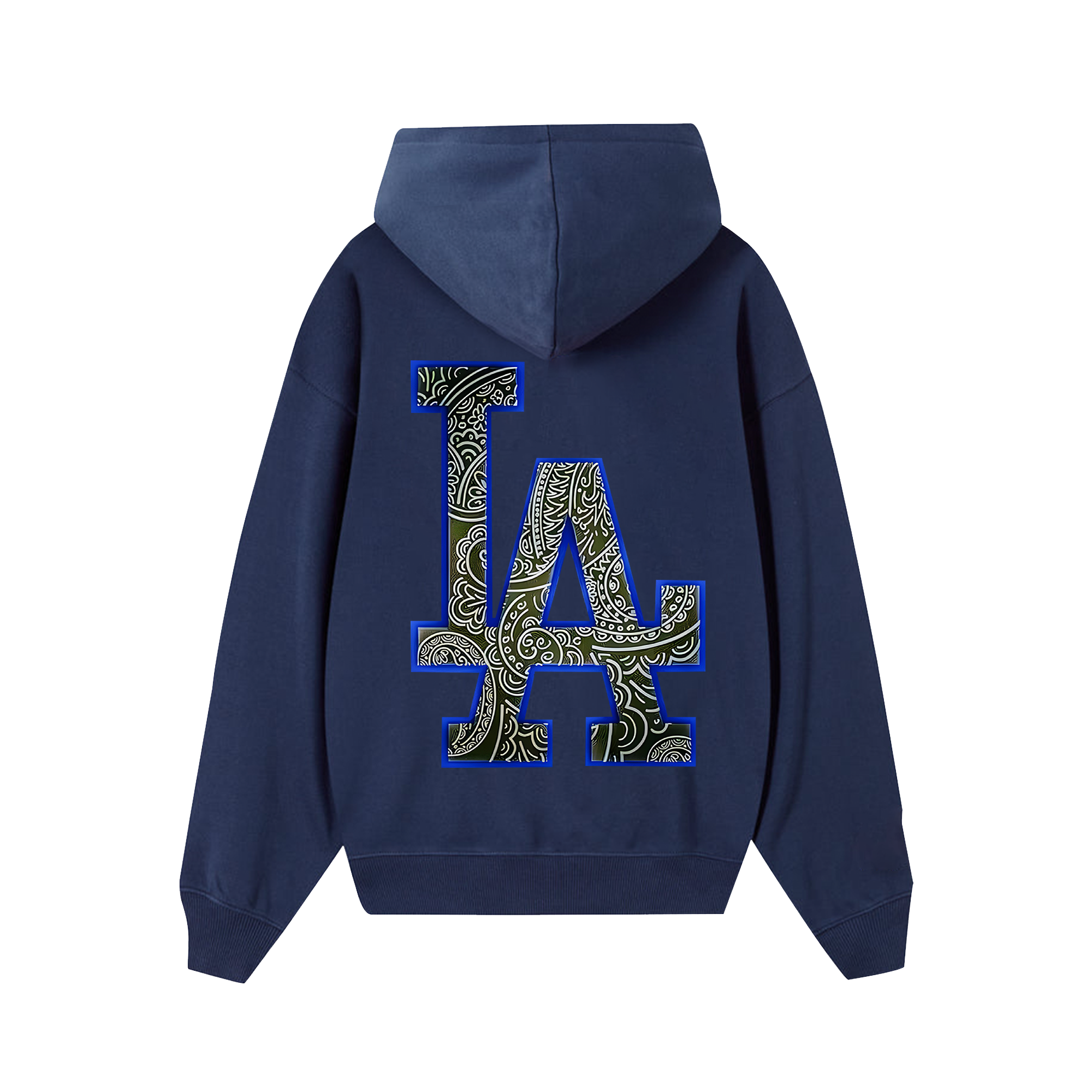 MLB Floral Blue Black Hoodie