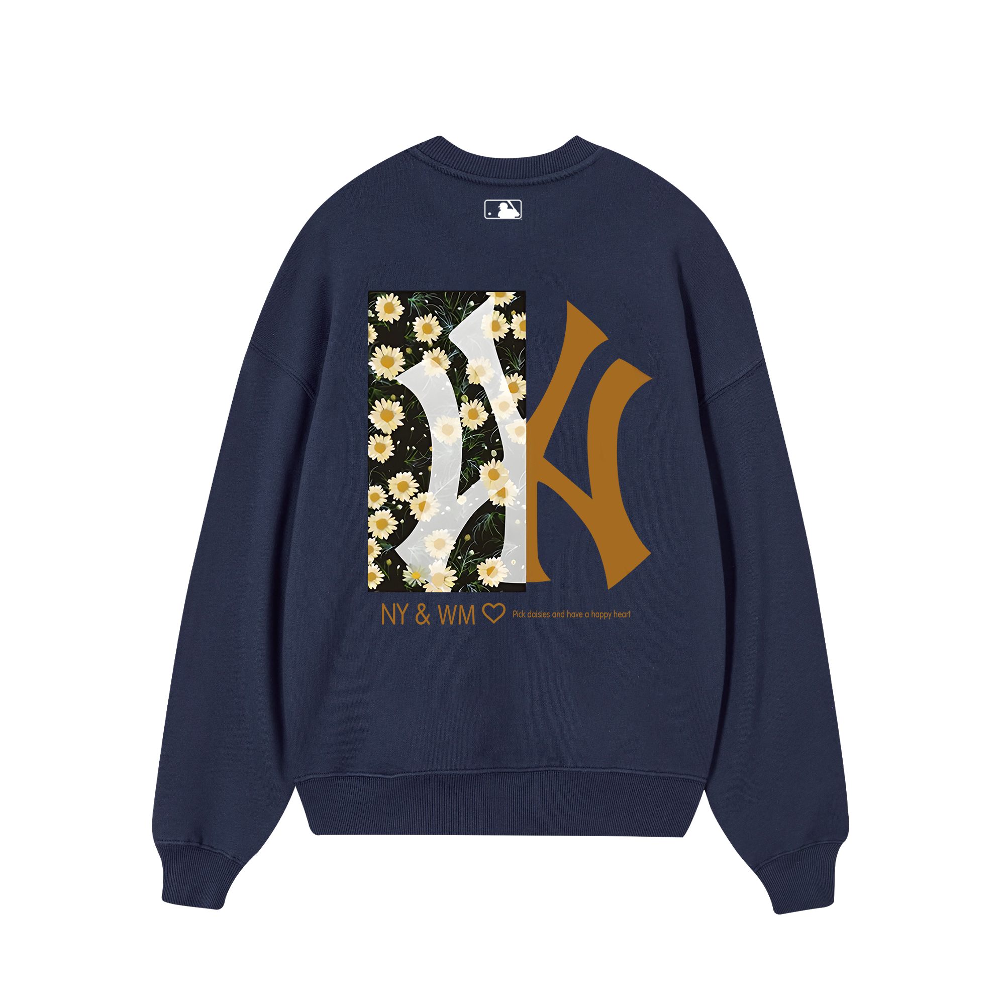 MLB Floral Pick Daisy Heart Sweater