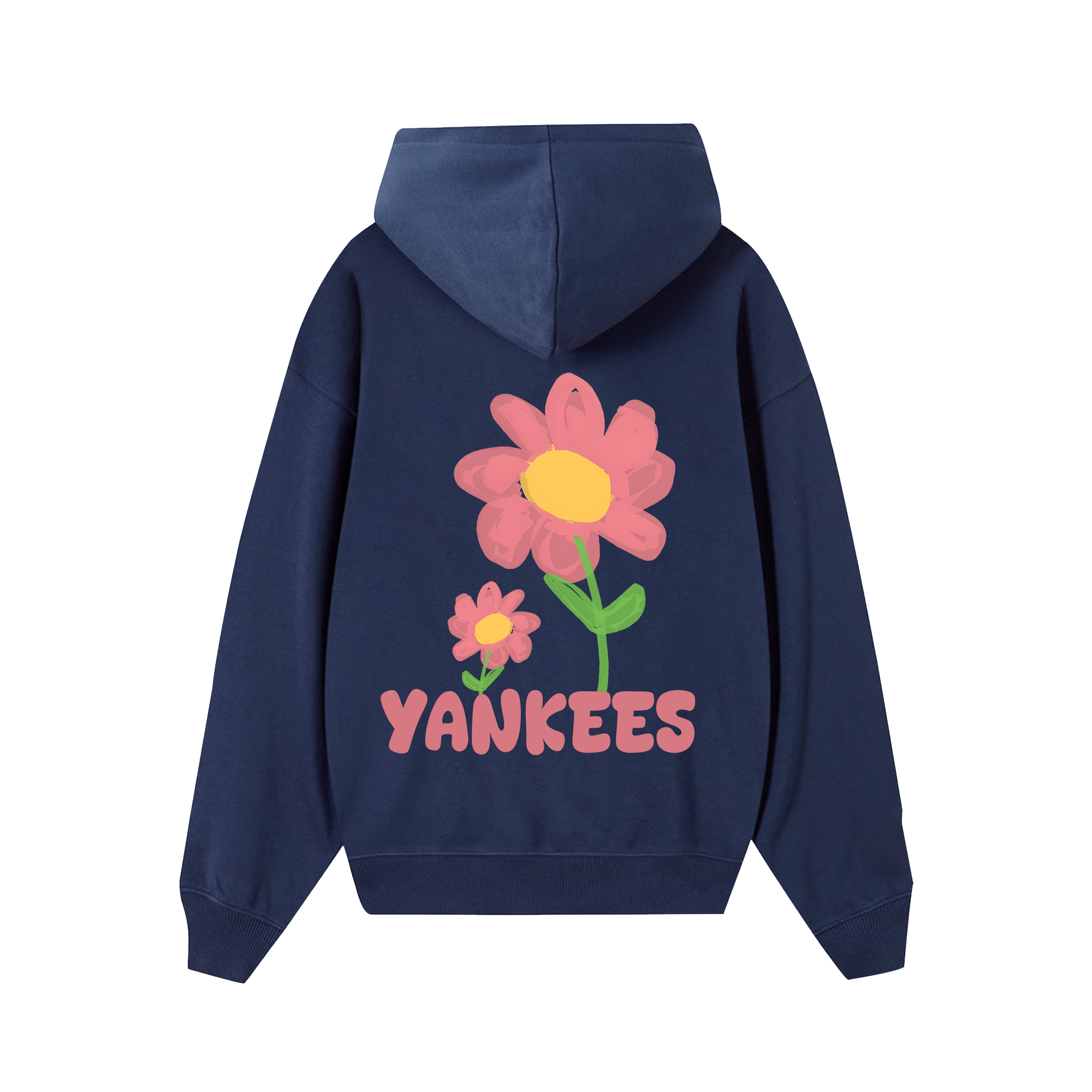 MLB Floral Yankees Pink Flower Hoodie