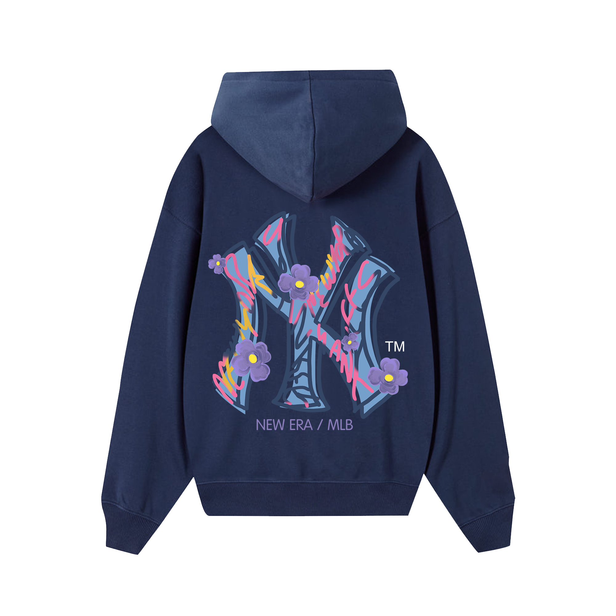 MLB Floral Purple Logo Hoodie