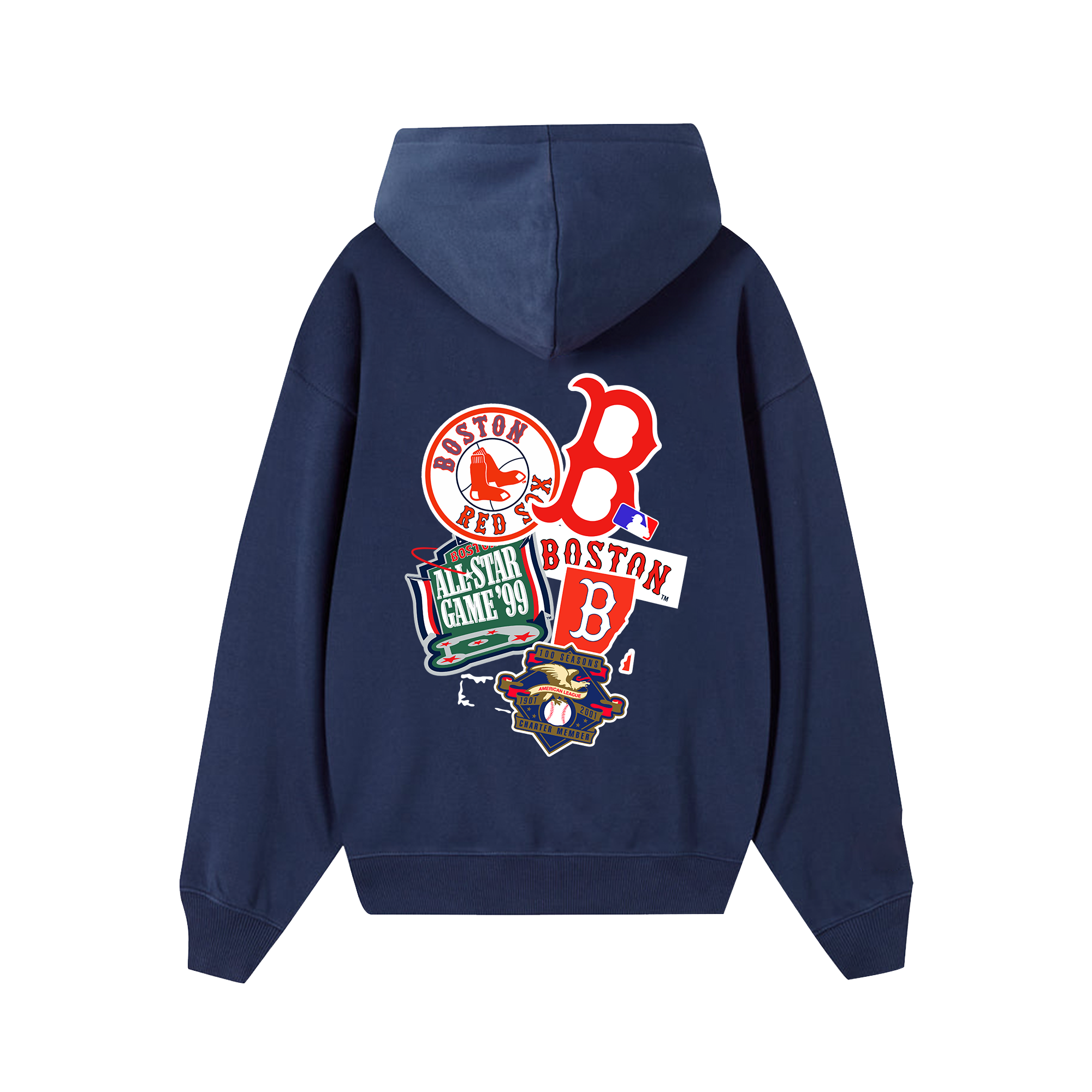 MLB Boston Red Sox Logo Red Hoodie