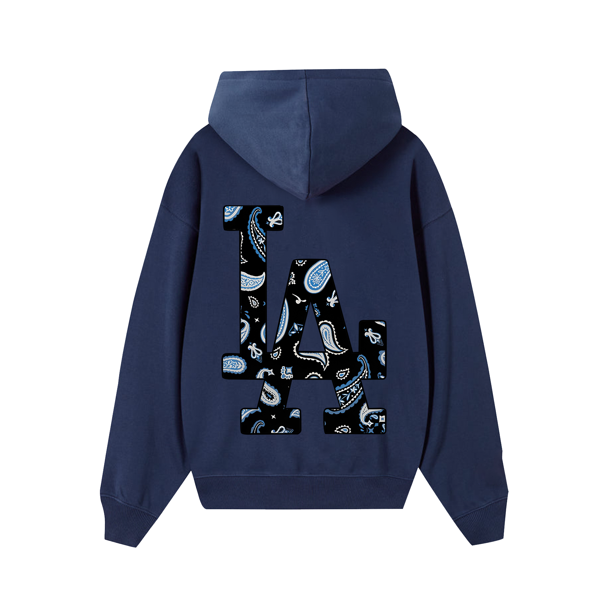 MLB Floral Blue Bandana Hoodie