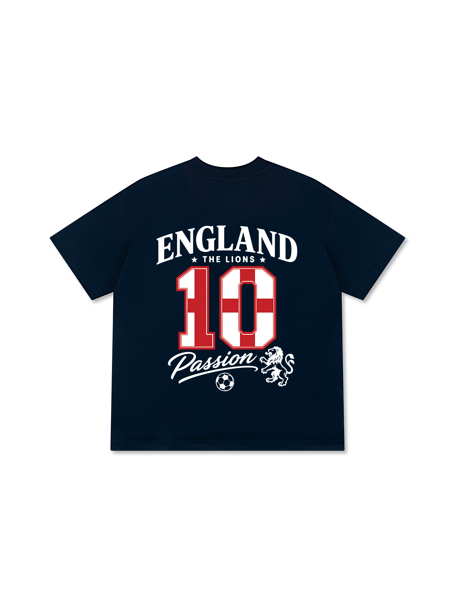 Áo Thun Relaxed Fit Soccer England Red White Spirit