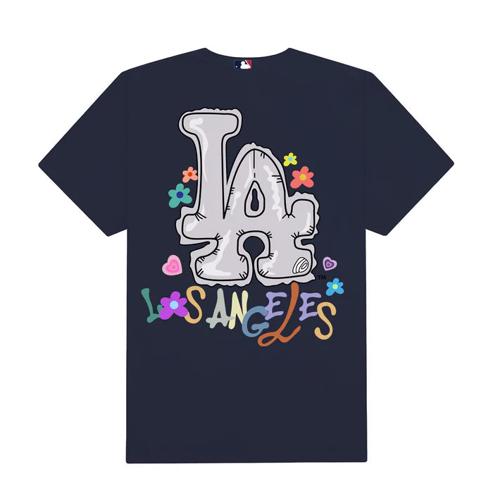 Flash Sale MLB Floral LA Groovy Flower T-Shirt