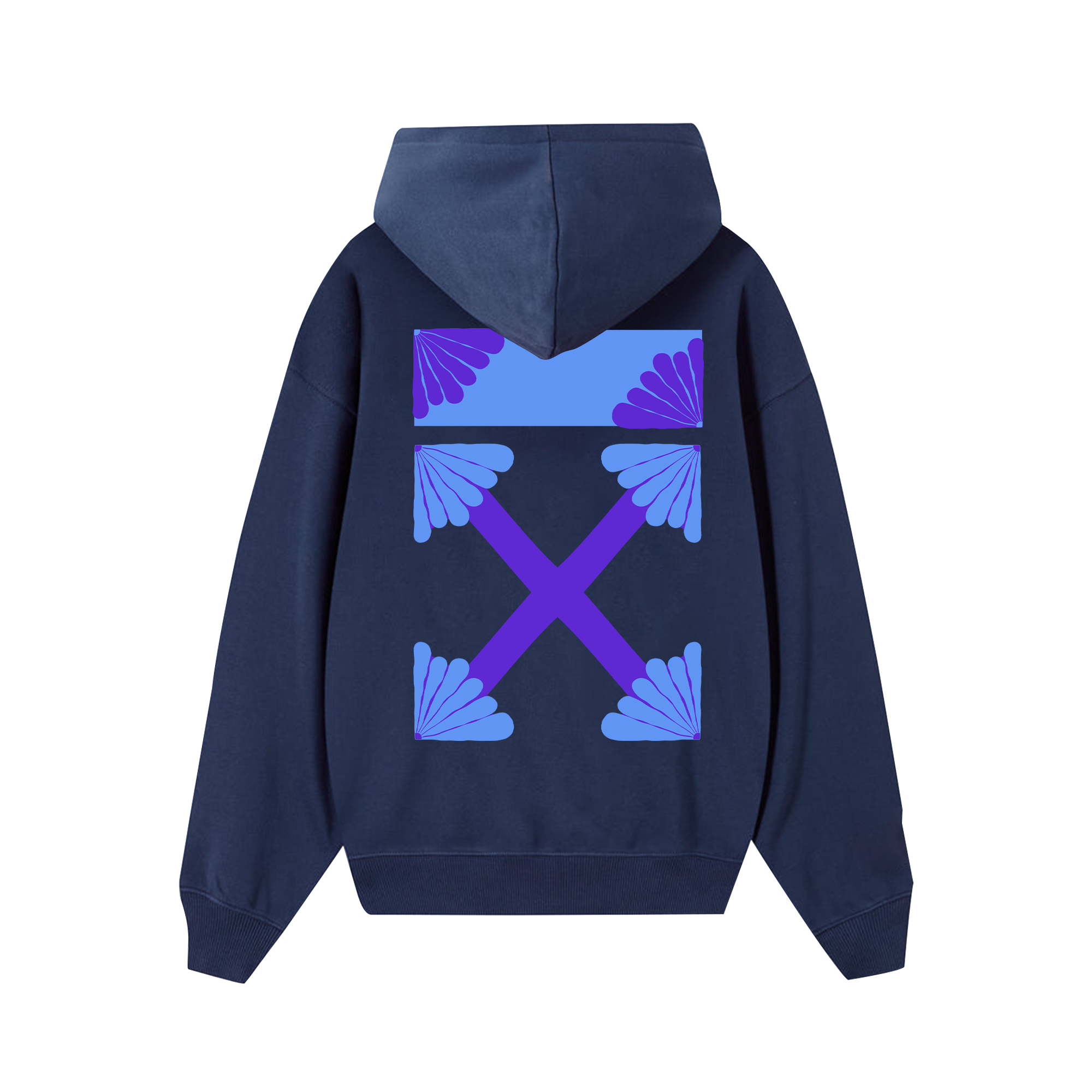 Off White Blue Moody Hoodie