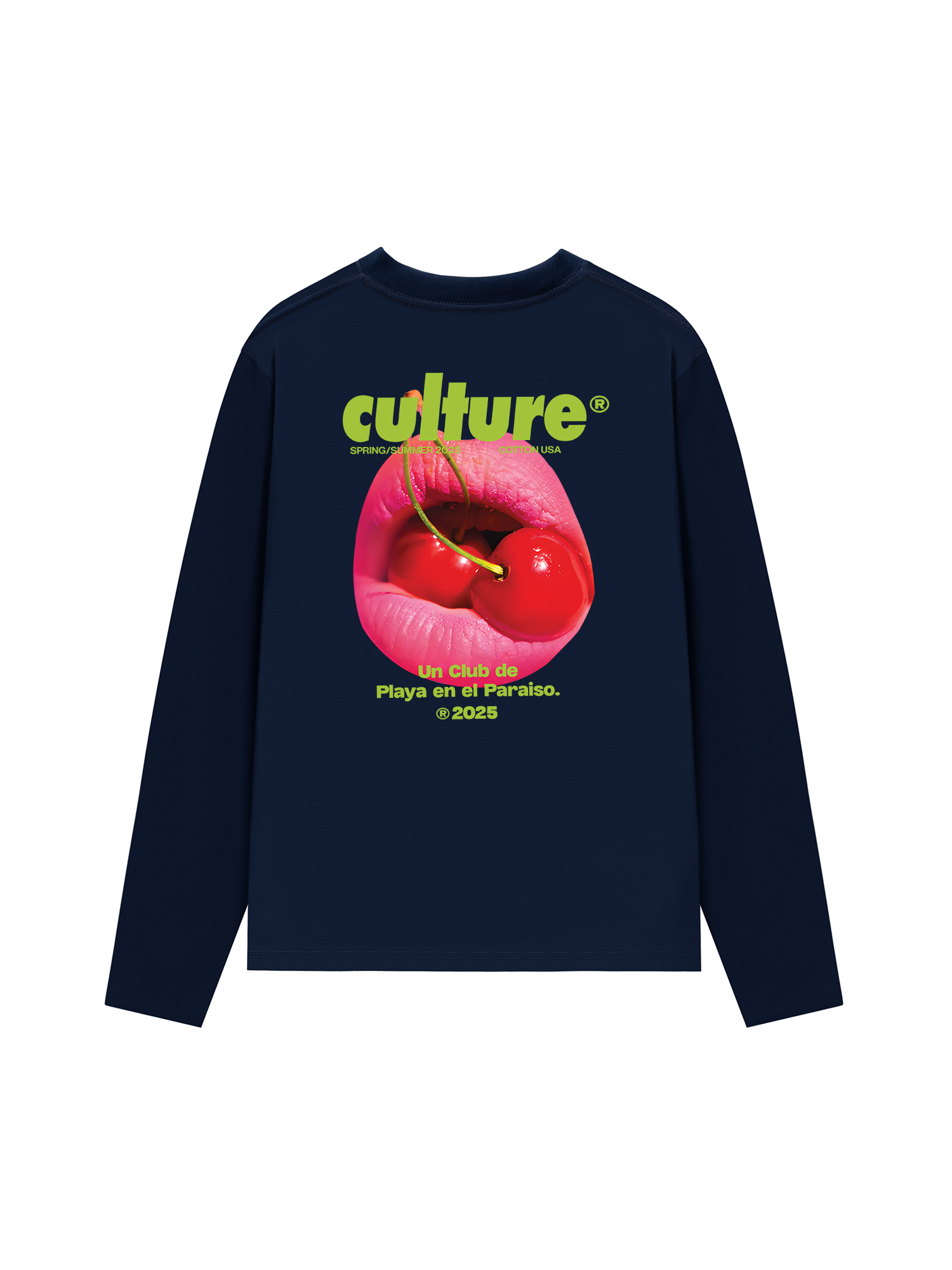 Áo Thun Dài Tay Tropical Culture Cherry Lip