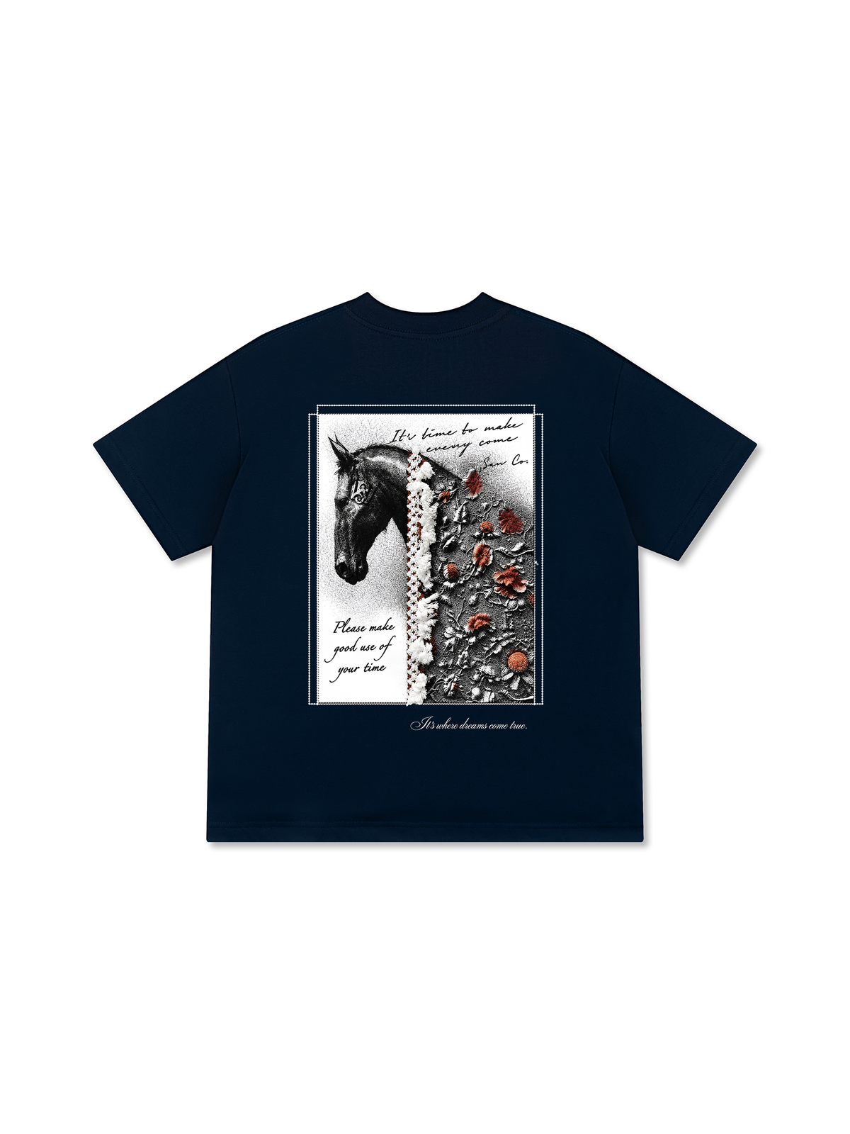 Áo Thun Relaxed Fit  Floral Horse
