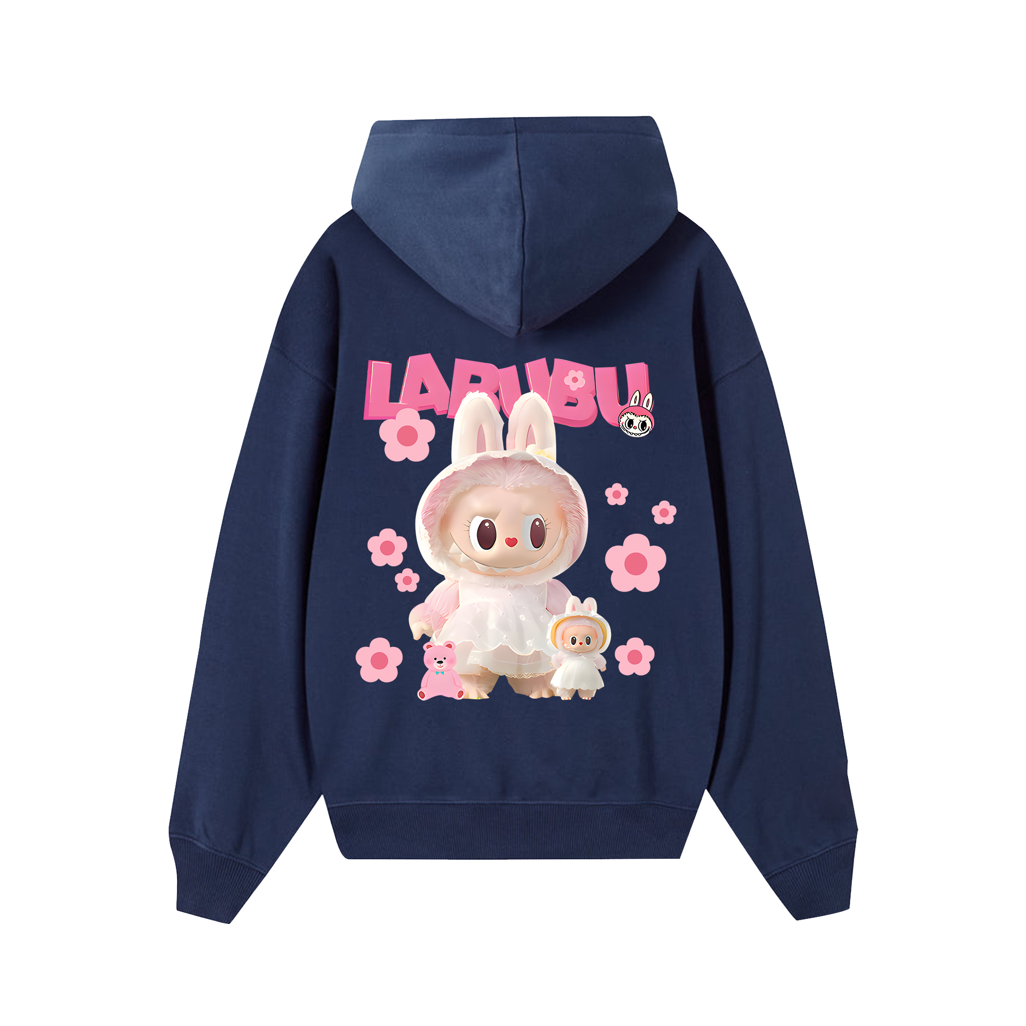 Labubu Cute Pink Flower Hoodie