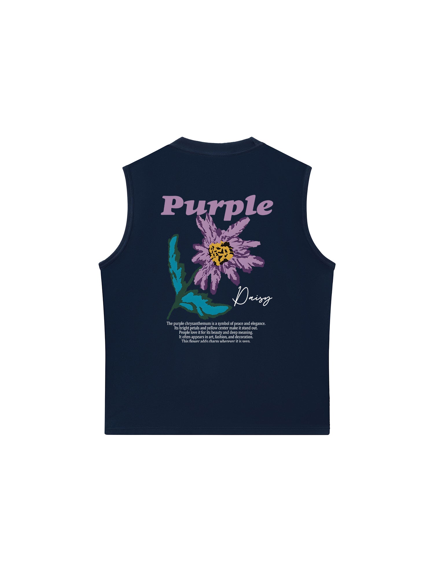 Áo Ba Lỗ Relaxed Fit Floral Purple Daisy