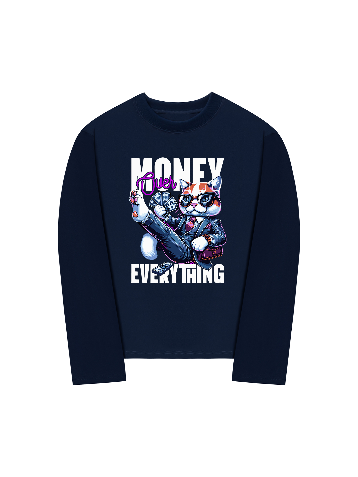 Áo Thun Dài Tay Money Over Everything