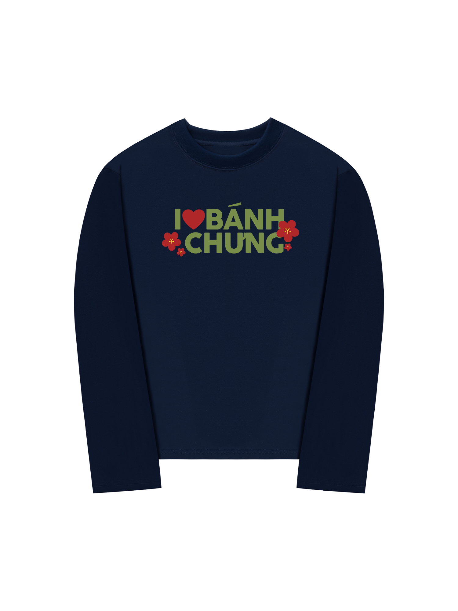 Áo Thun Dài Tay I Love Bánh Chưng