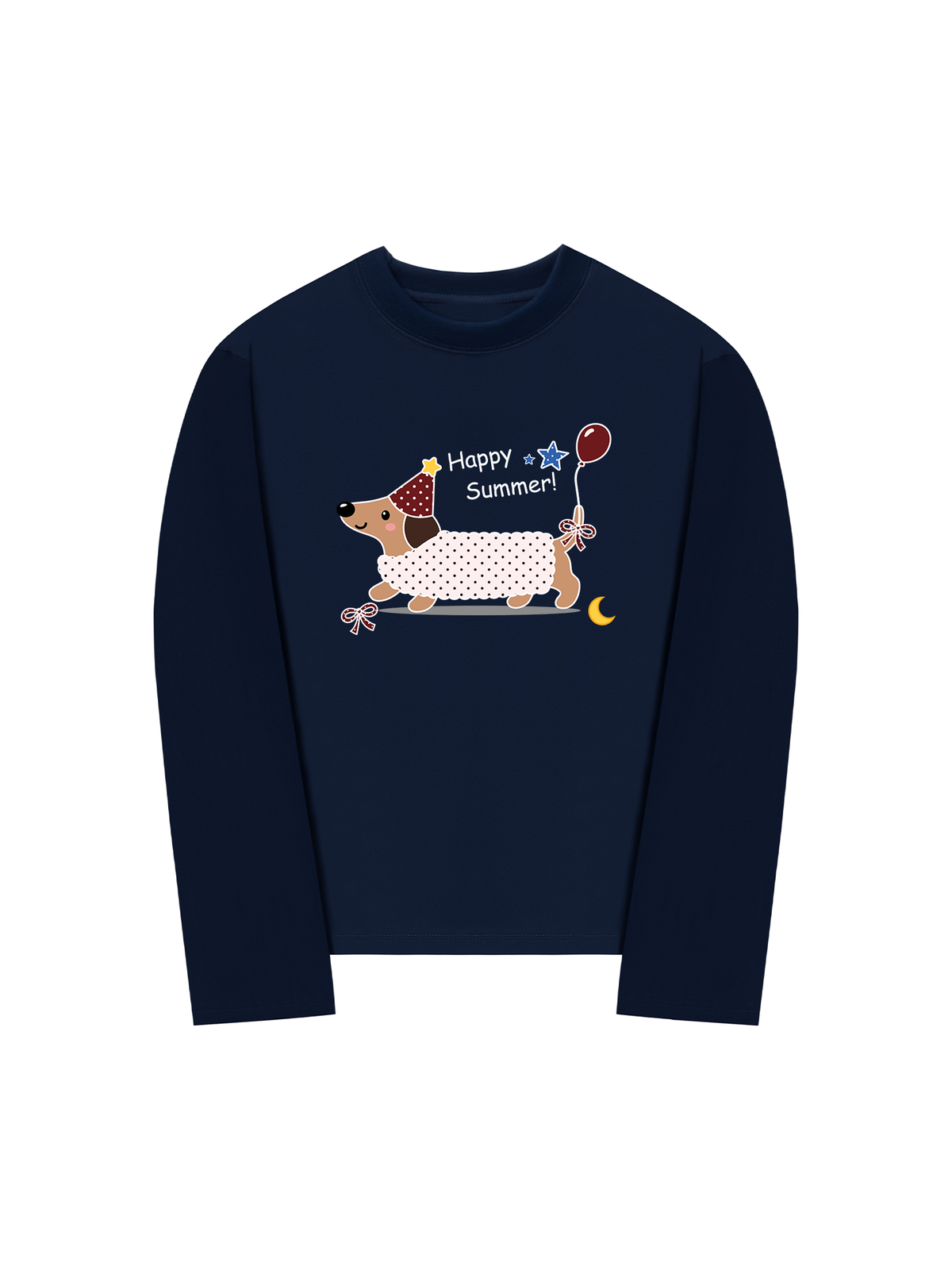 Áo Thun Dài Tay Dotty Mood Happy Summer Dog