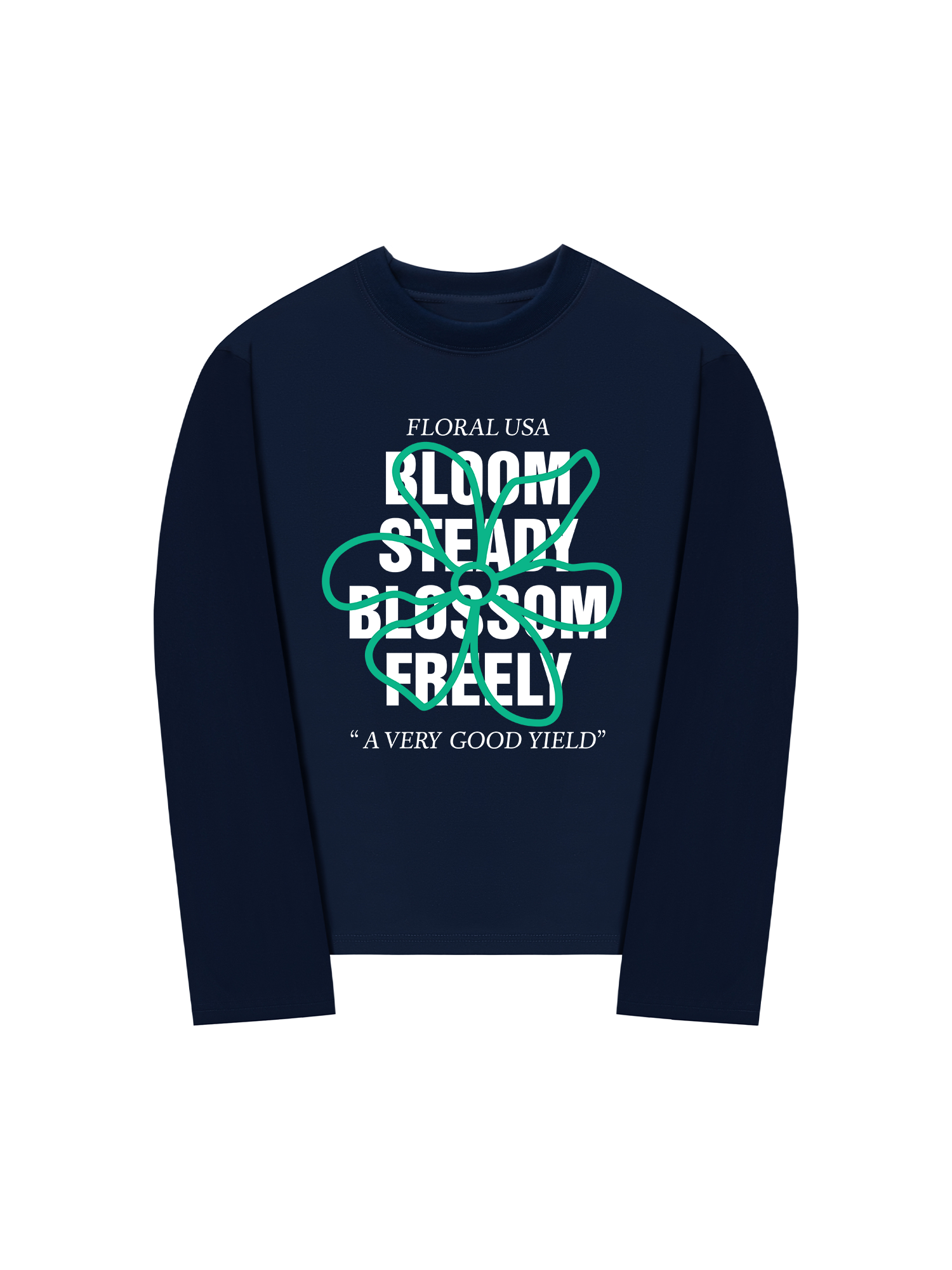 Áo Thun Dài Tay Floral Bloom Steady