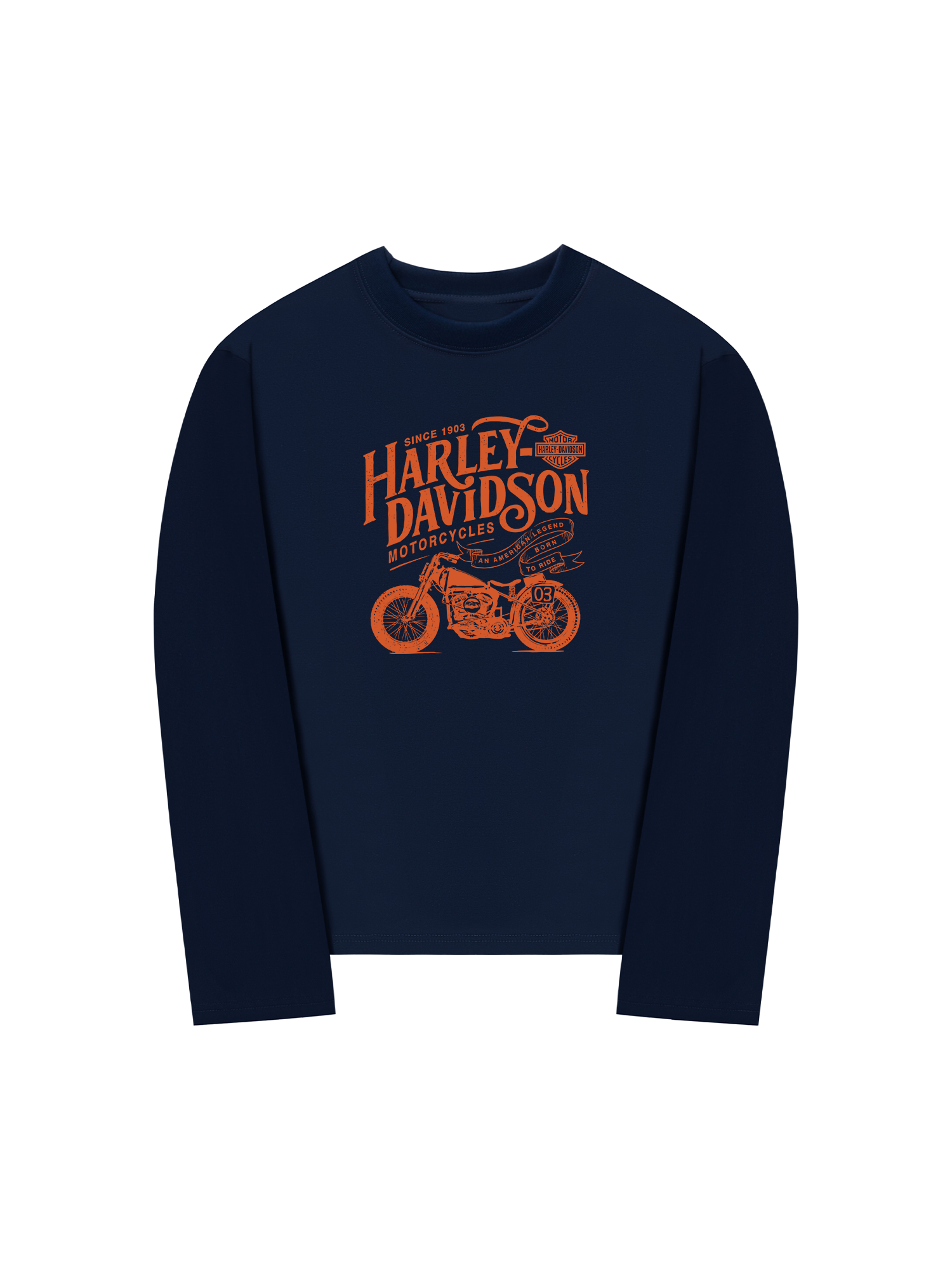 Áo Thun Dài Tay Motorcycles Harley Davidson