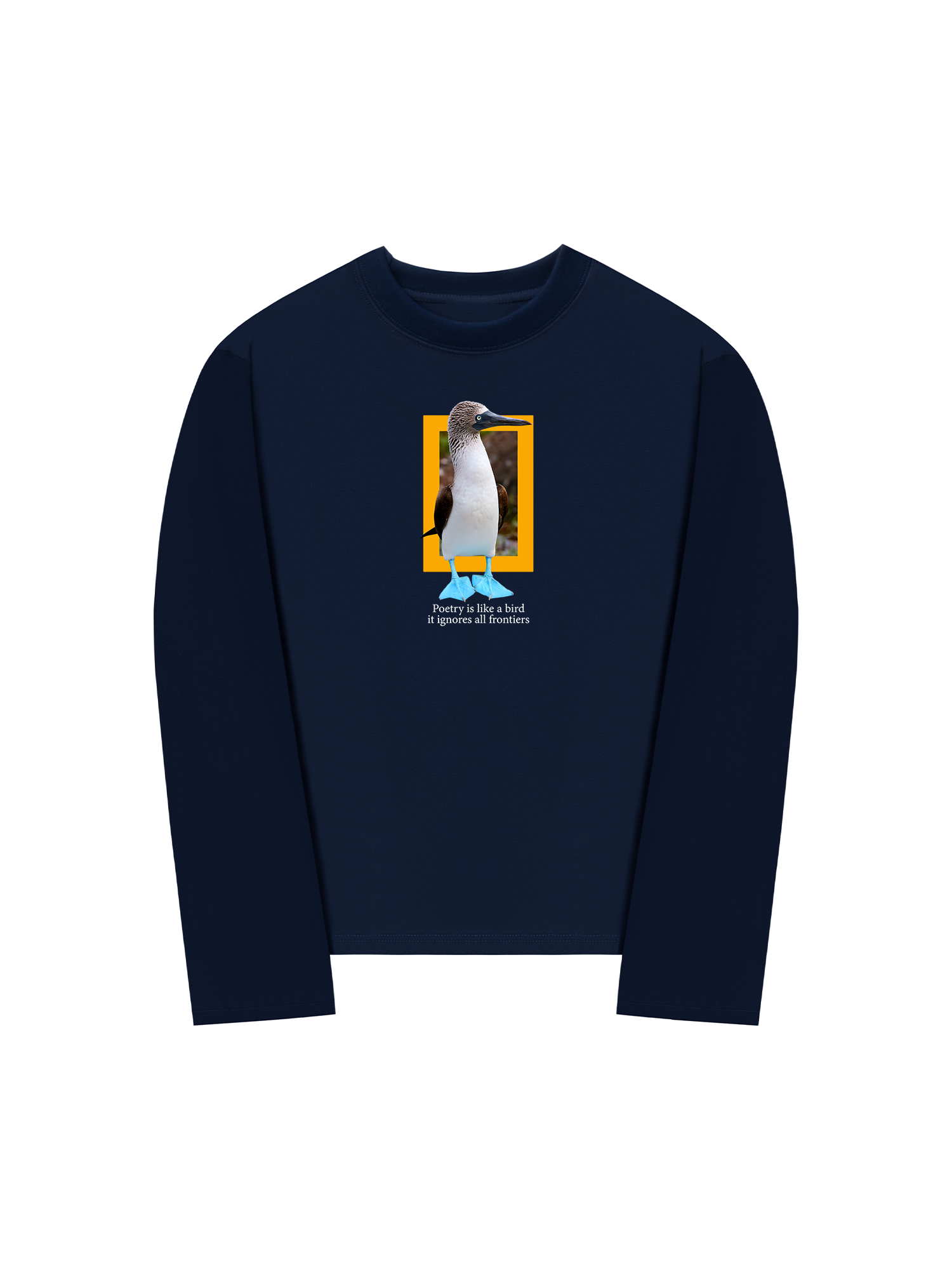 Áo Thun Dài Tay Wild Life Poetry Is Like a Bird Sweater