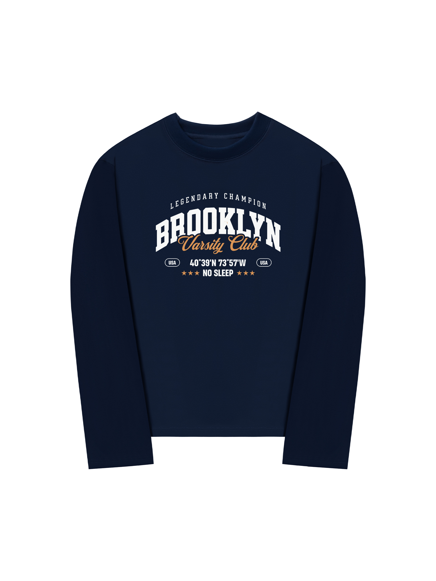 Áo Thun Dài Tay City Brooklyn Varsity Club