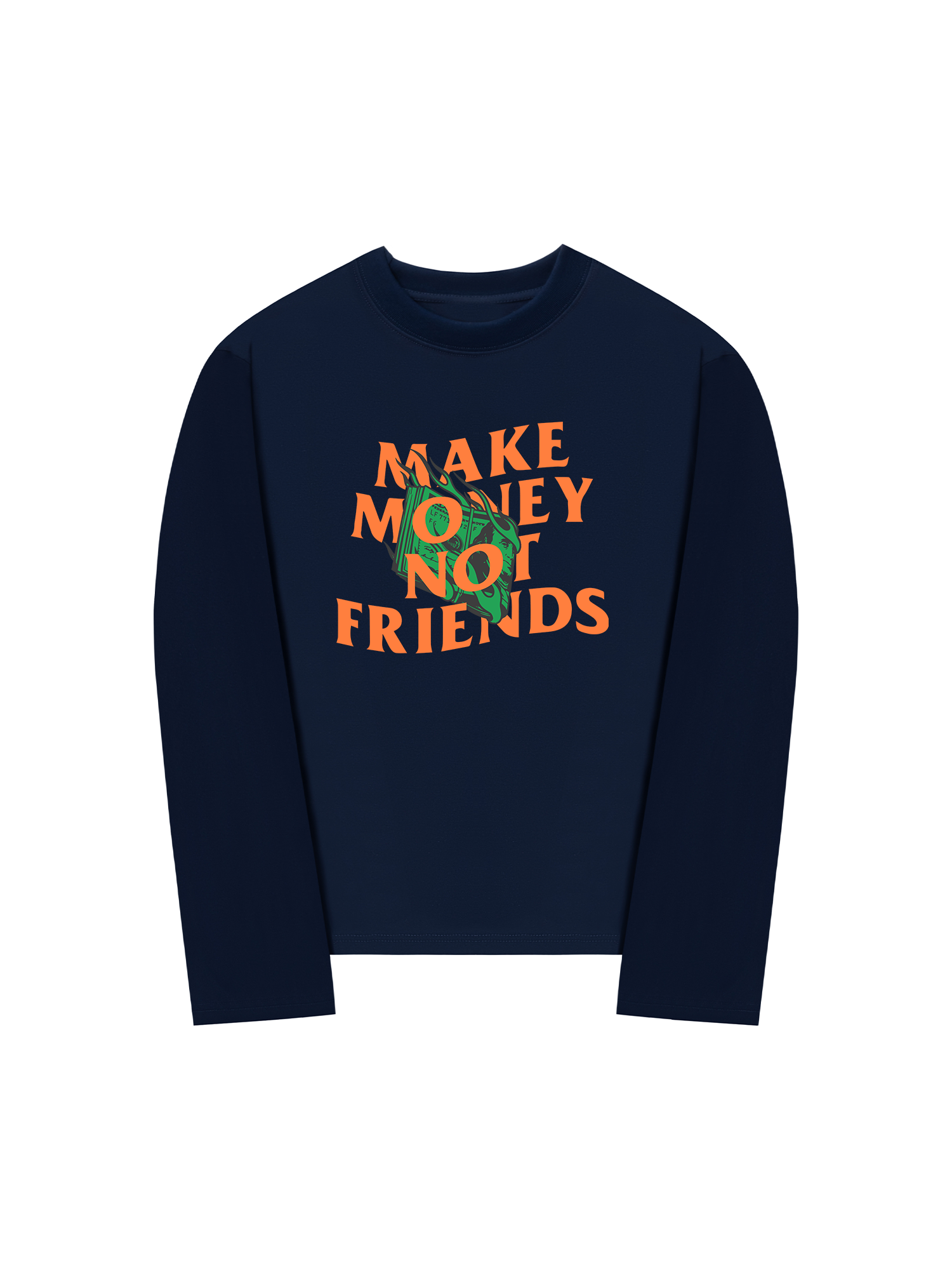 Áo Thun Dài Tay Money Make Money Not Friends