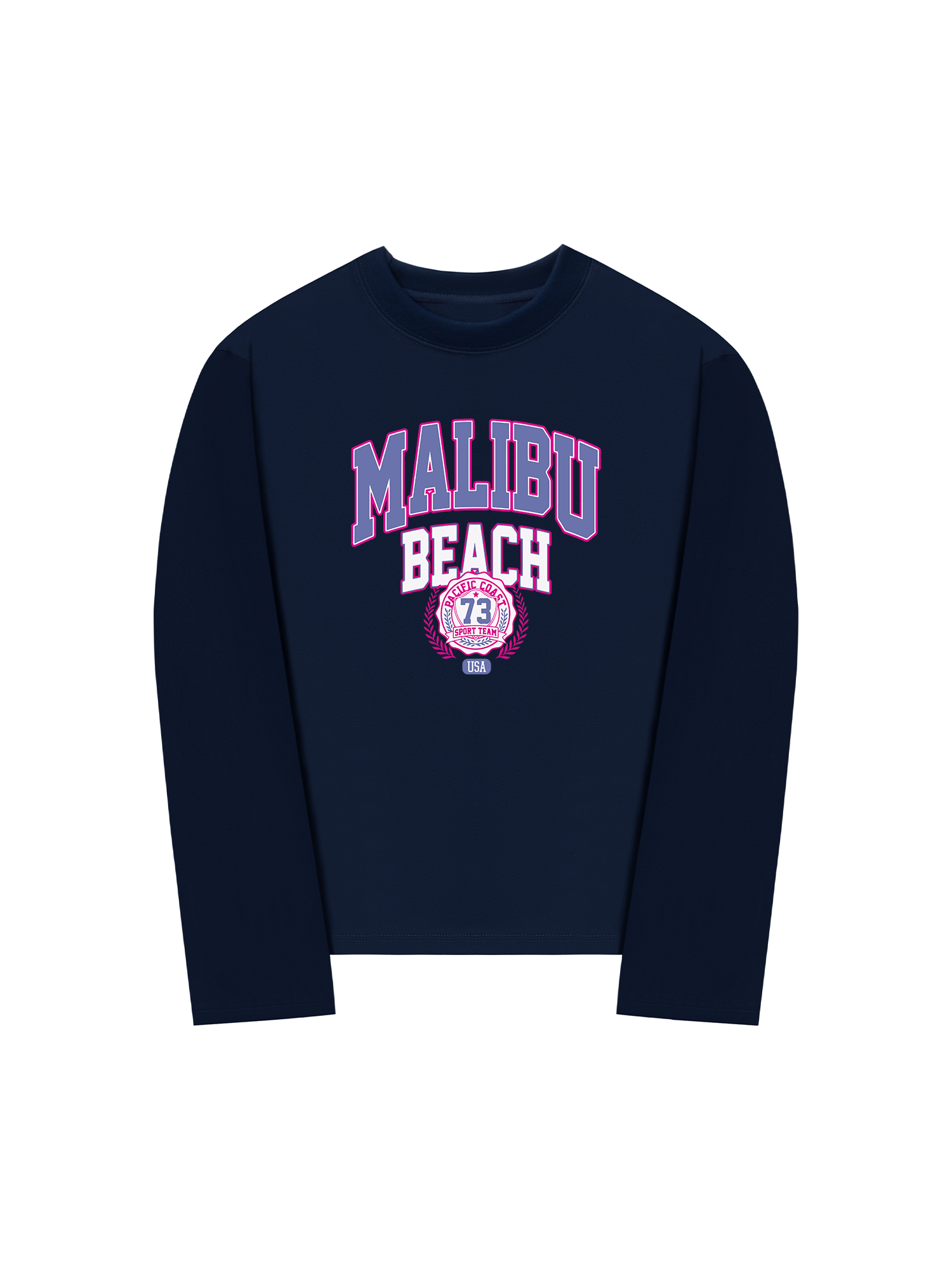 Áo Thun Dài Tay USA Malibu Beach Retro