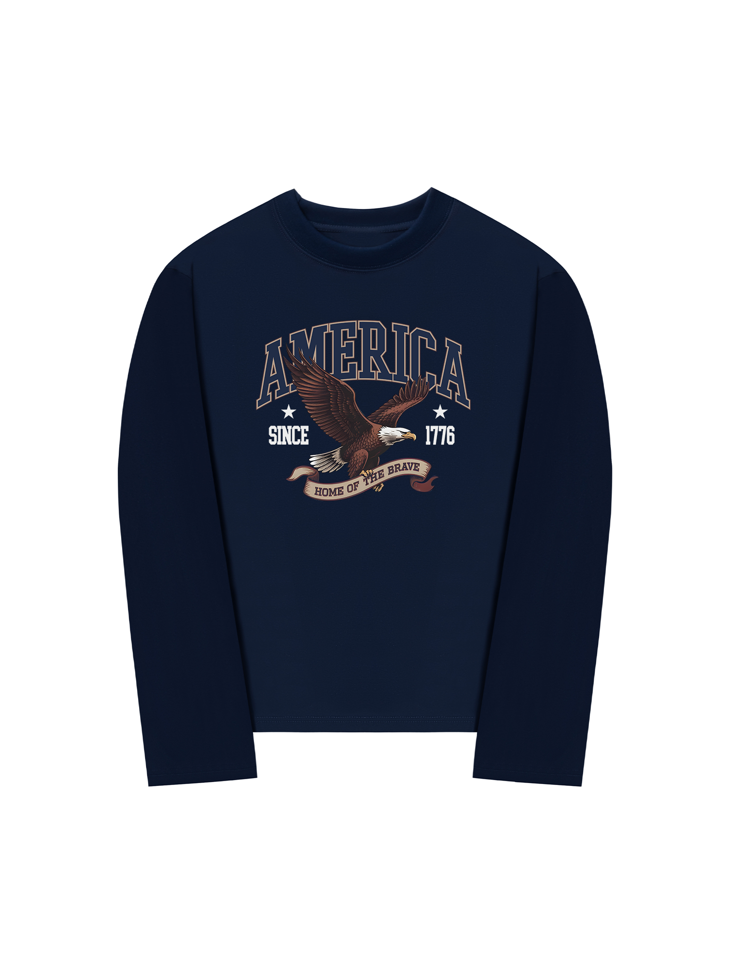 Áo Thun Dài Tay USA Home Of The Brave