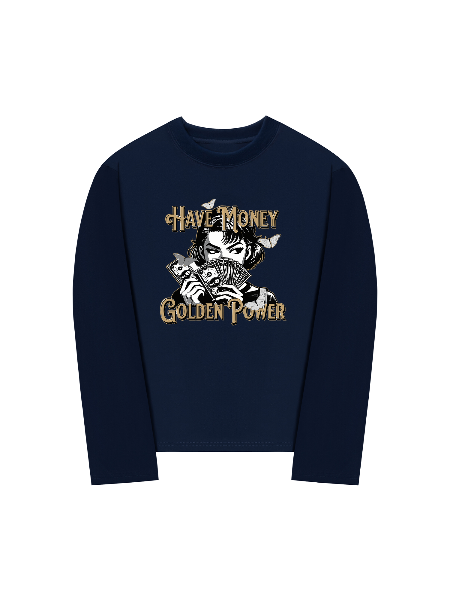 Áo Thun Dài Tay Money Golden Power