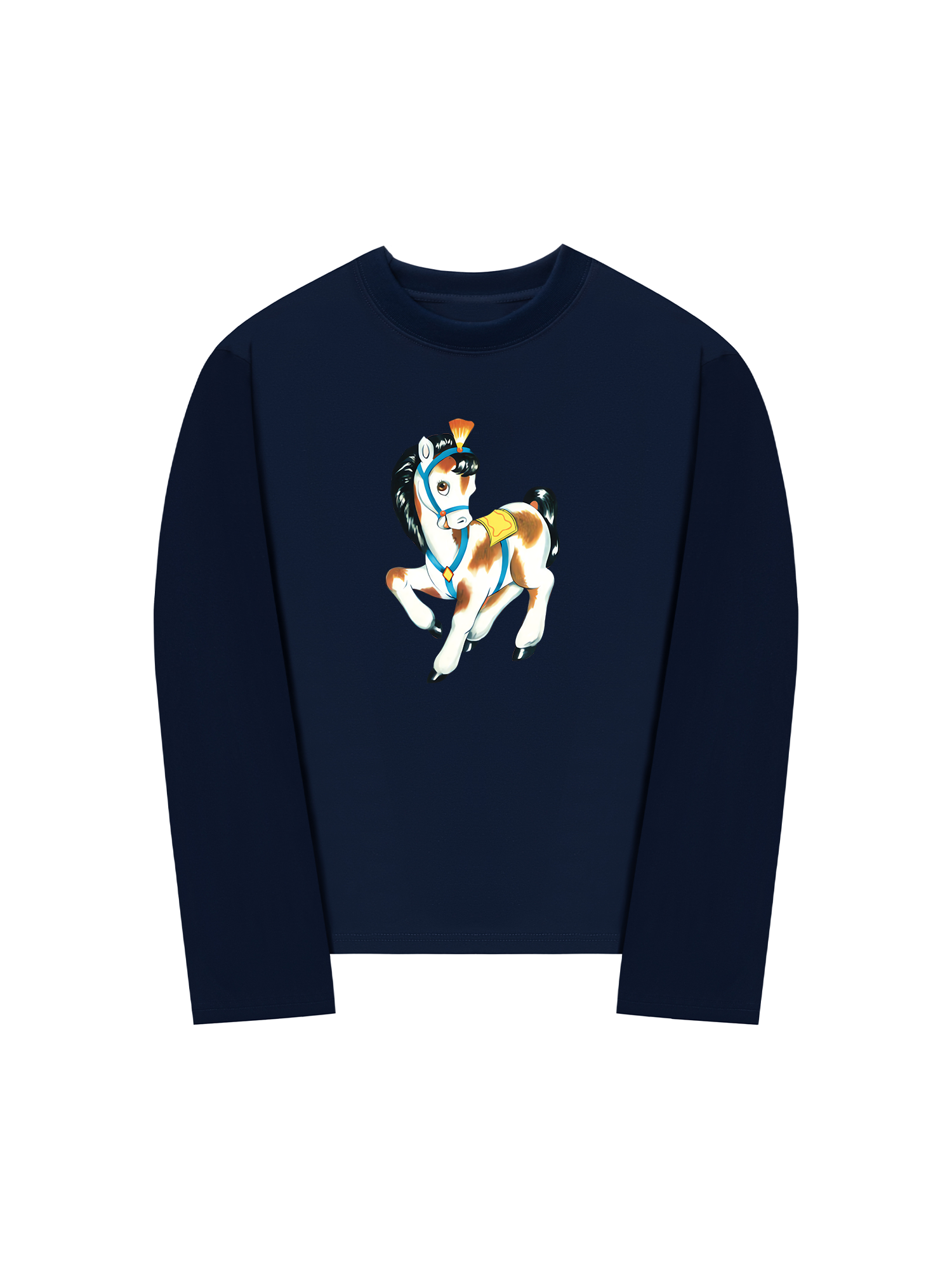 Áo Thun Dài Tay Brown Horse