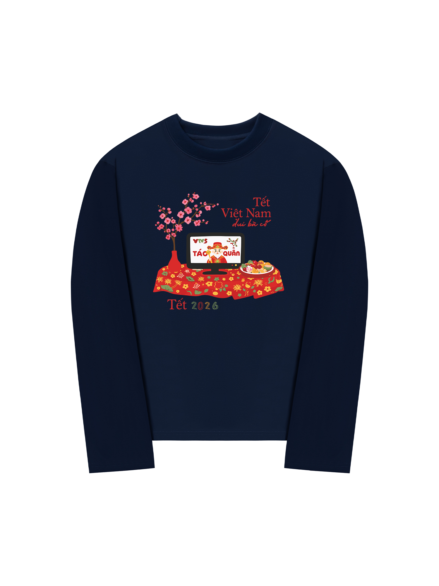 Áo Thun Dài Tay Tết Việt Nam - Xem Táo Quân