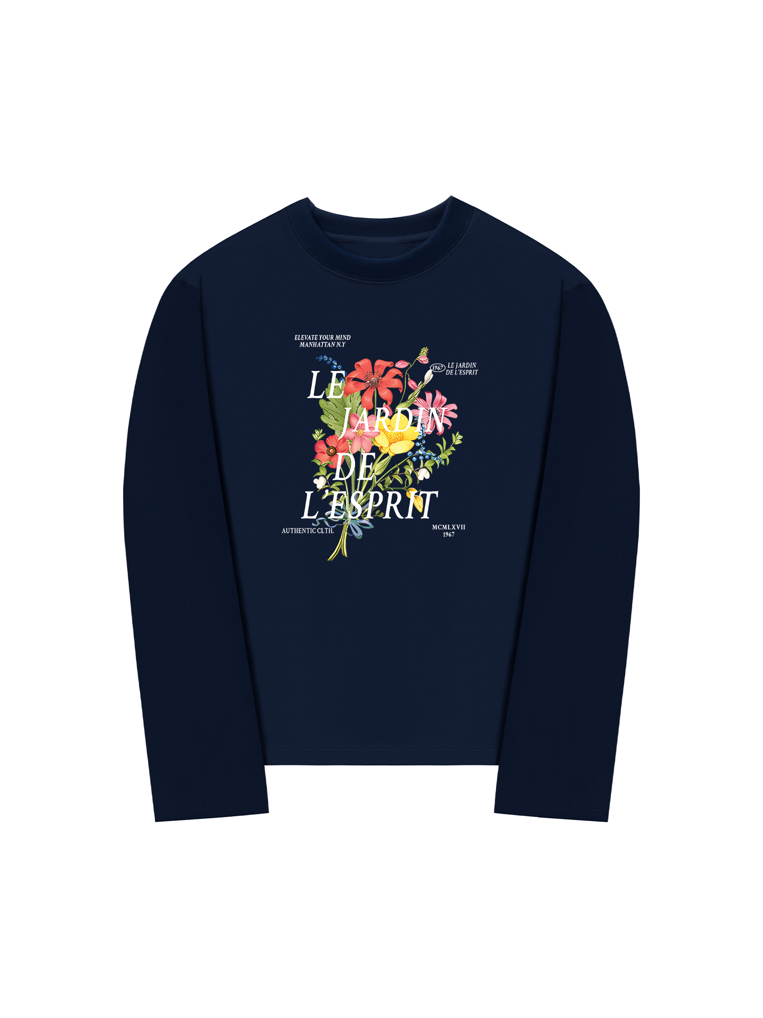Áo Thun Dài Tay Floral Authentic