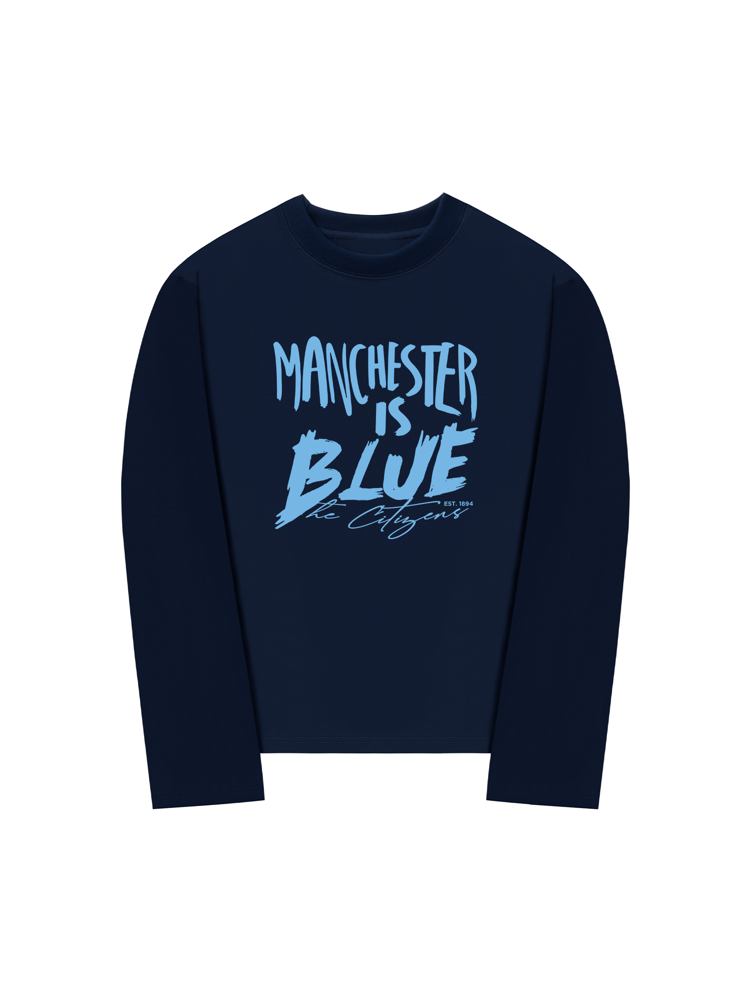 Áo Thun Dài Tay Manchester is Blue