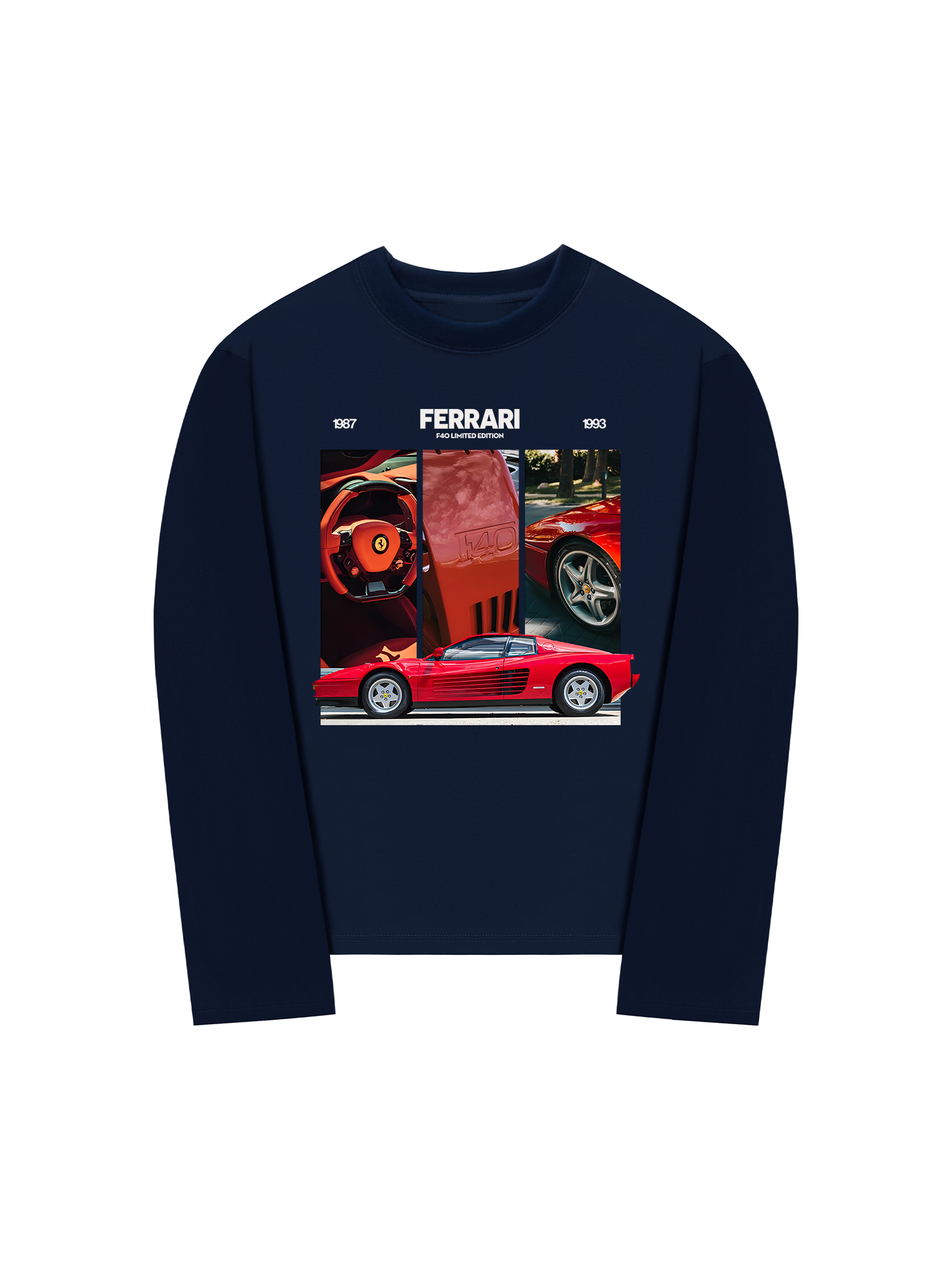 Áo Thun Dài Tay Ferrari F40 Limited Edition